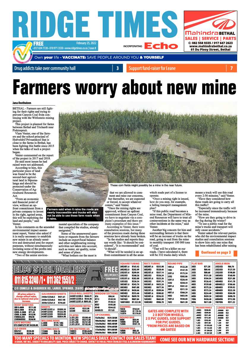 Ridge Times 25 February 2022 page 3