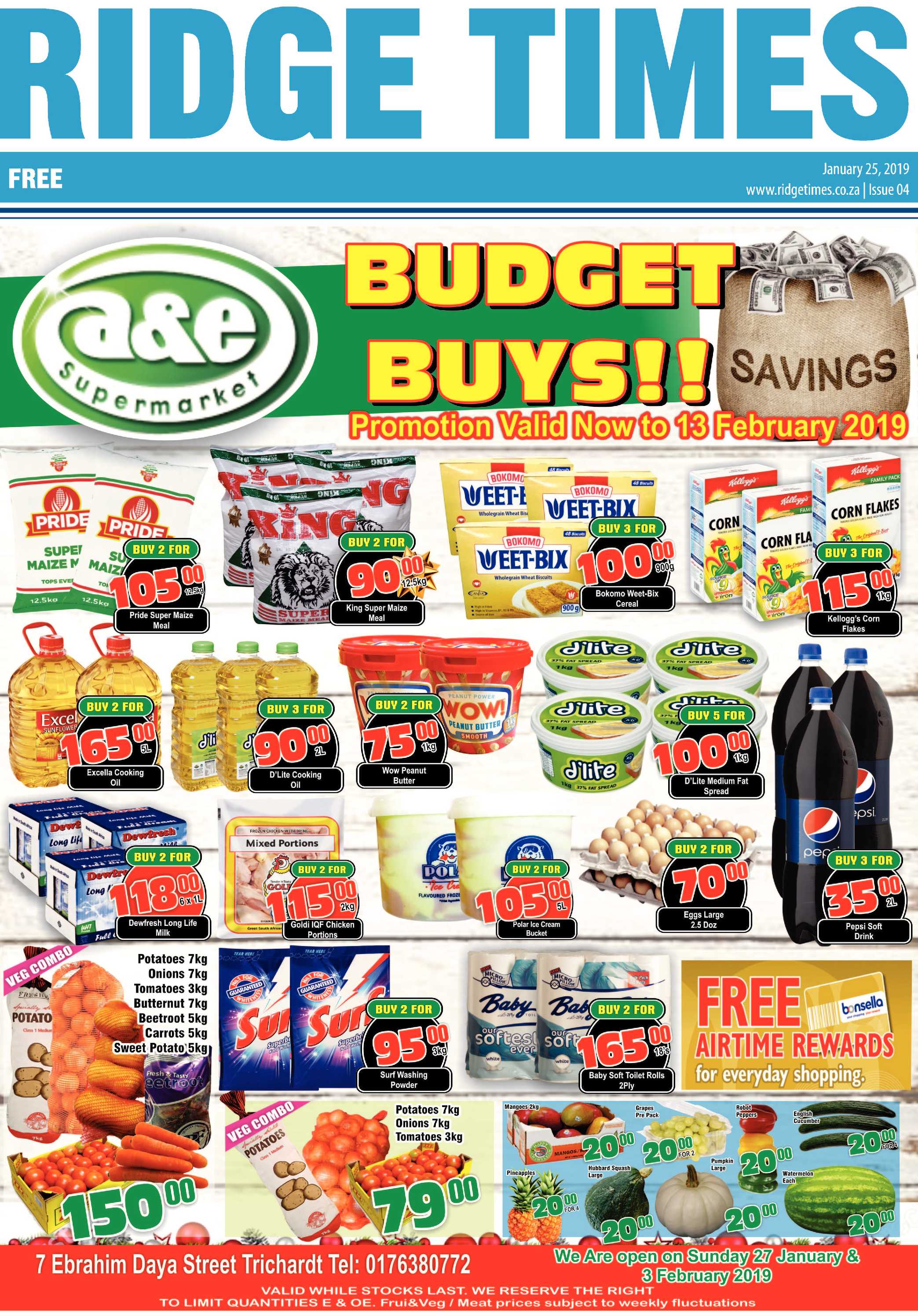 Ridge Times 25 January 2019 page 1