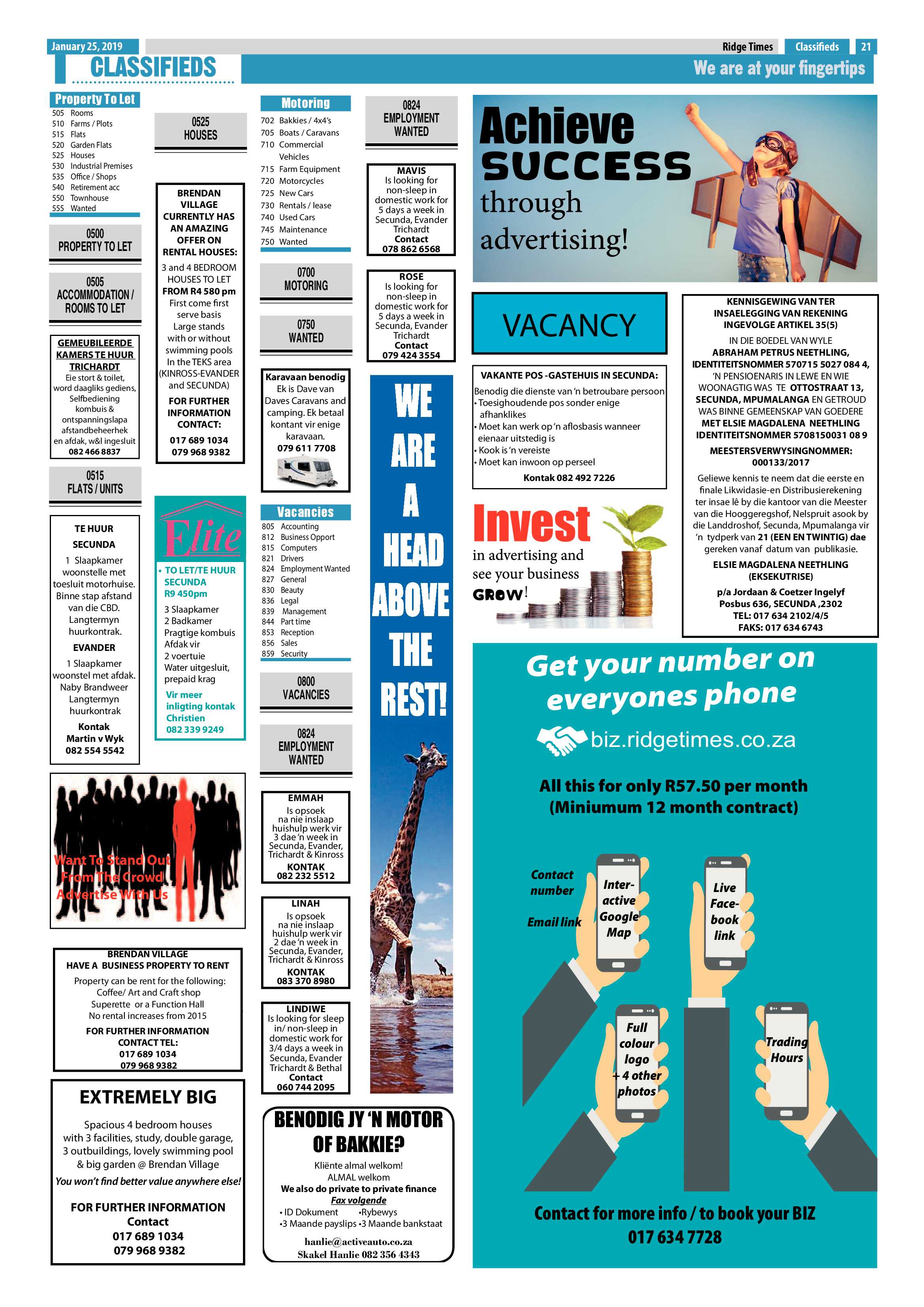 Ridge Times 25 January 2019 page 23