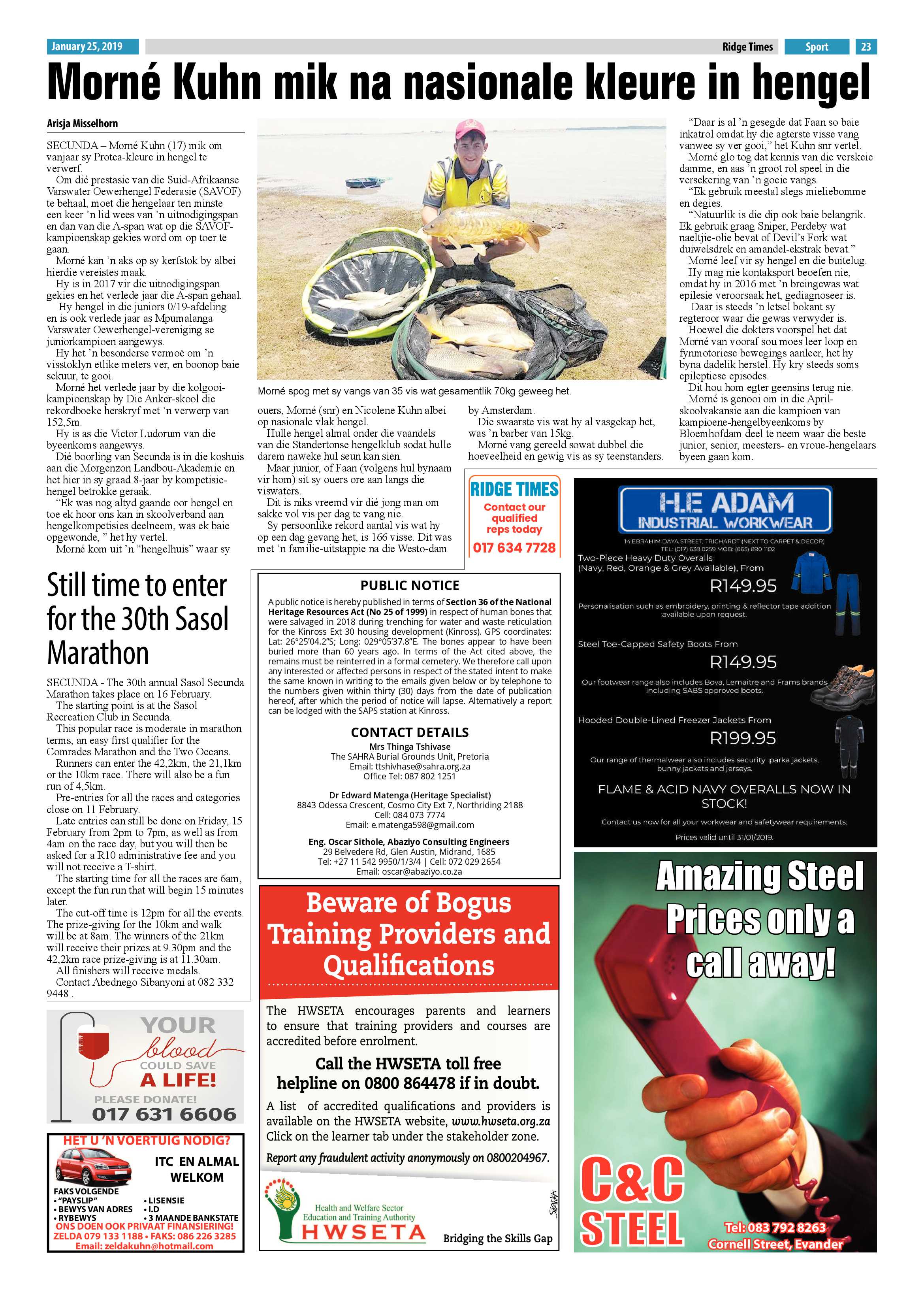 Ridge Times 25 January 2019 page 25