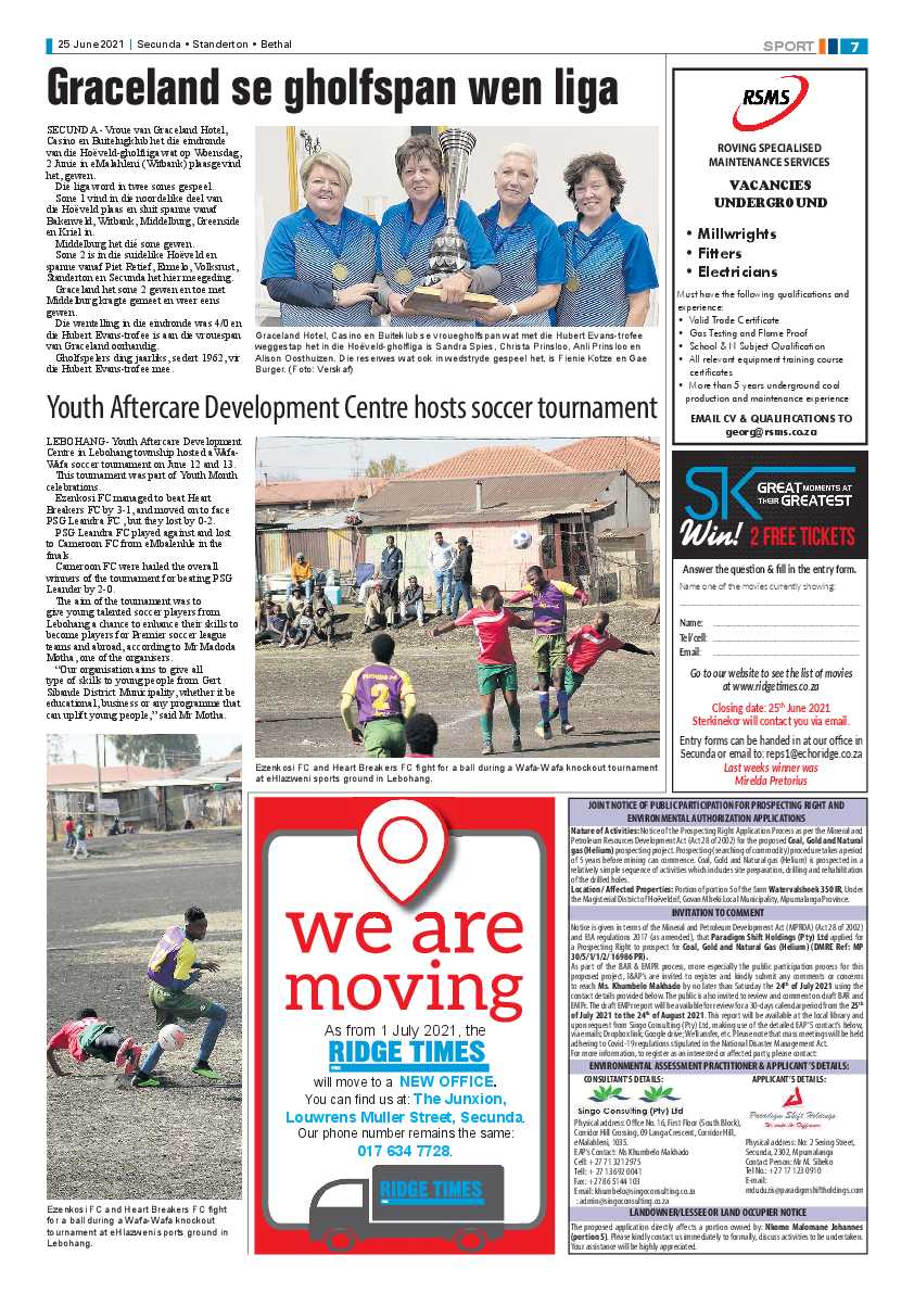 Ridge Times 25 June 2021 page 9
