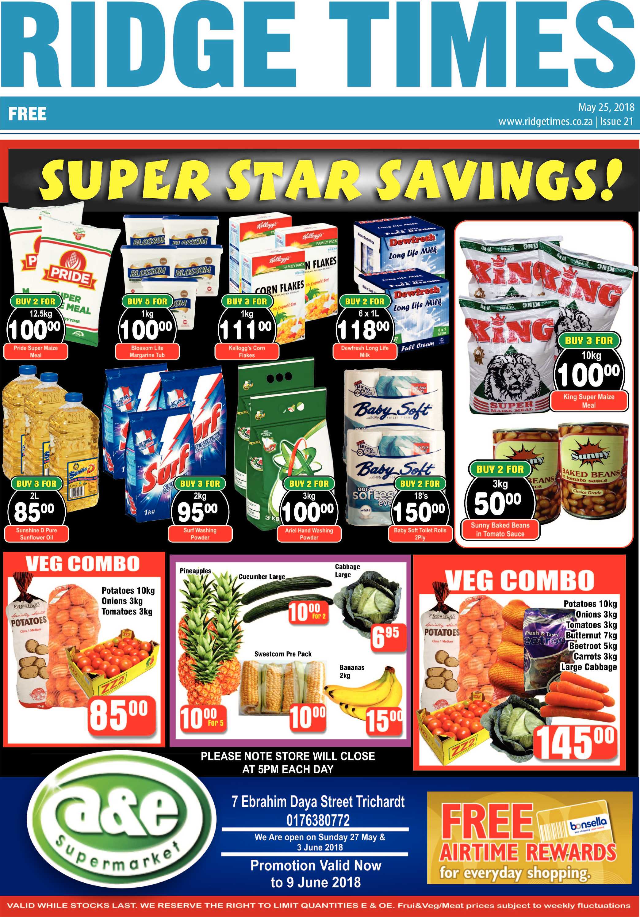 Ridge Times 25 May 2018 page 1