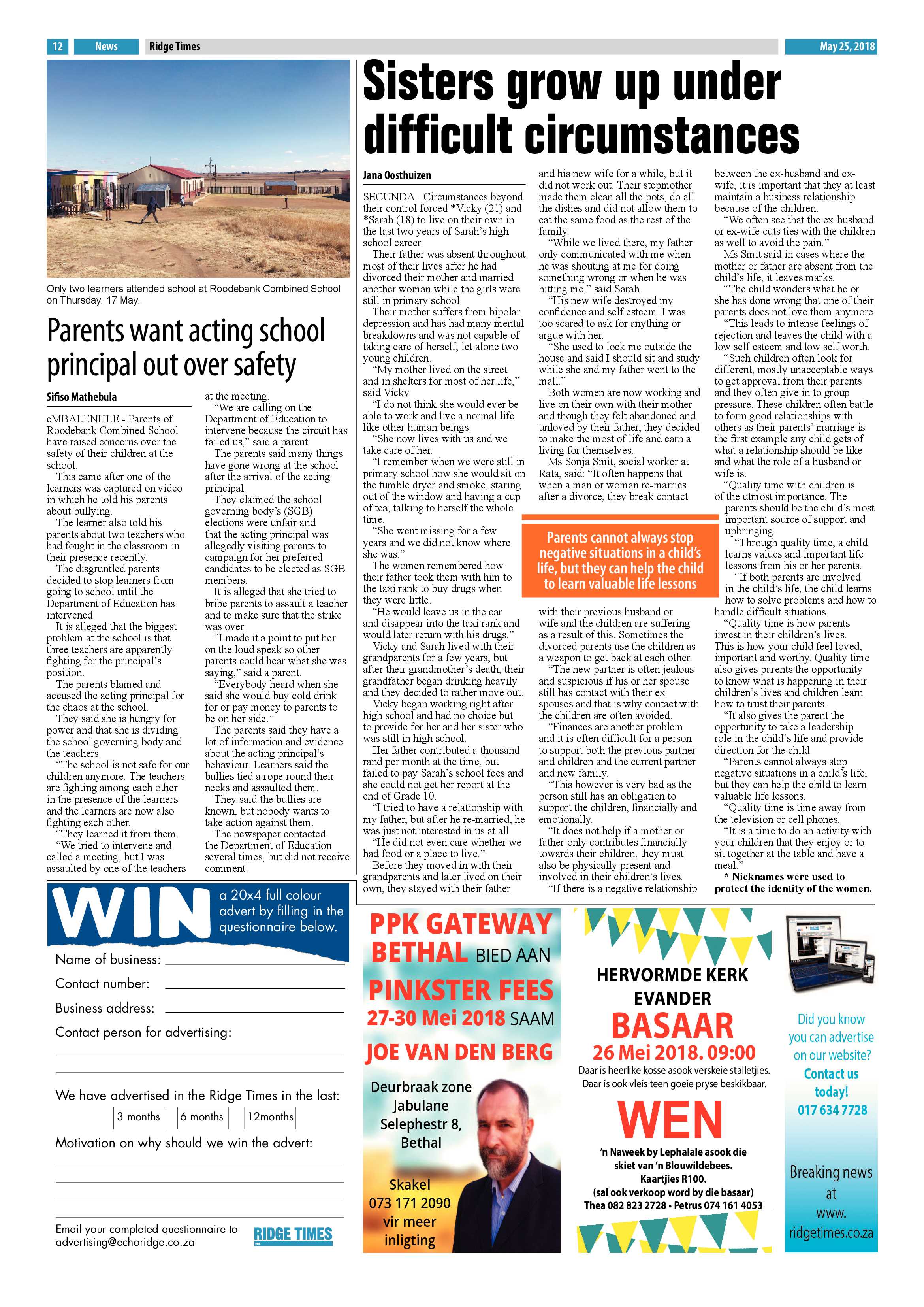 Ridge Times 25 May 2018 page 14
