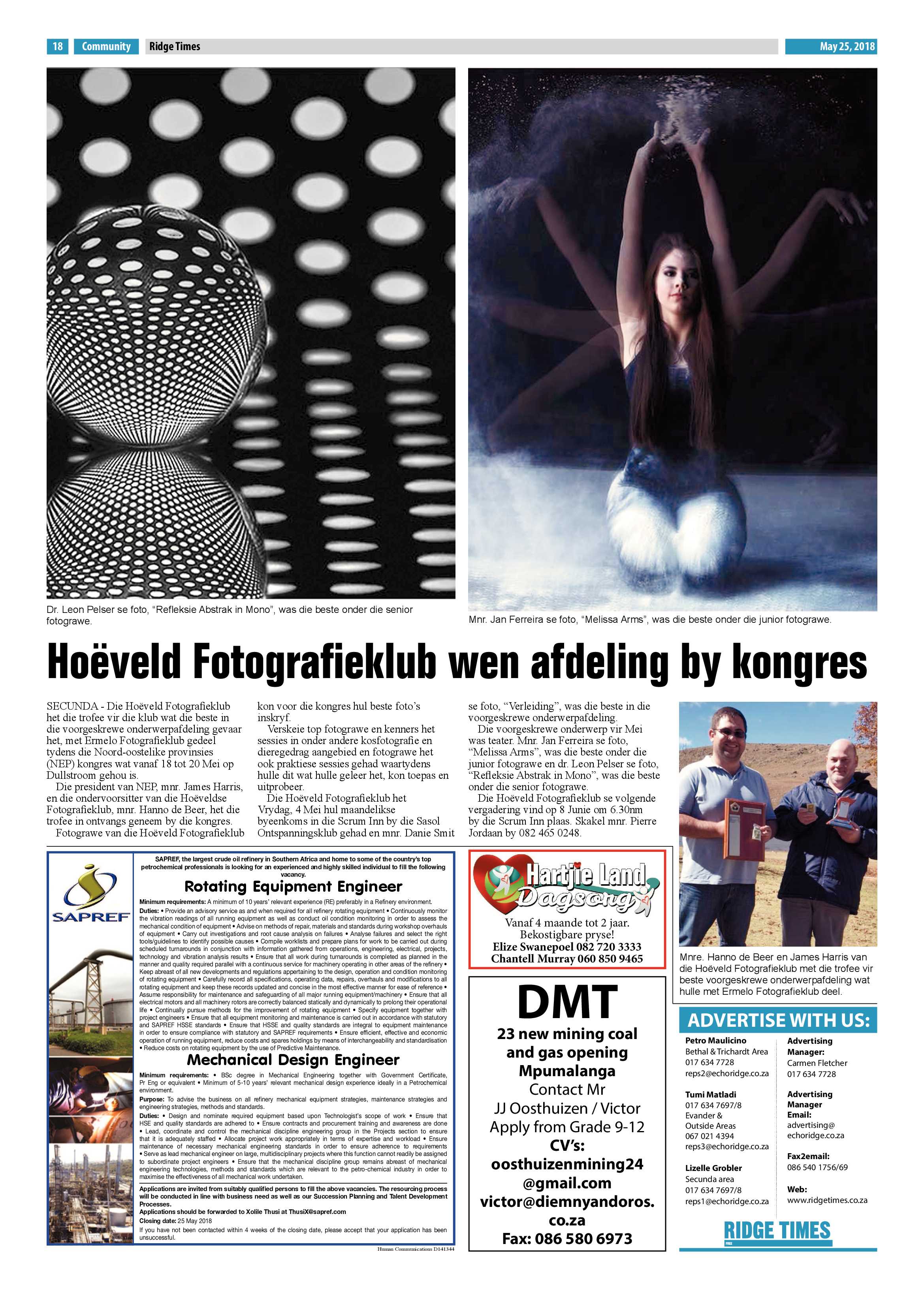 Ridge Times 25 May 2018 page 20