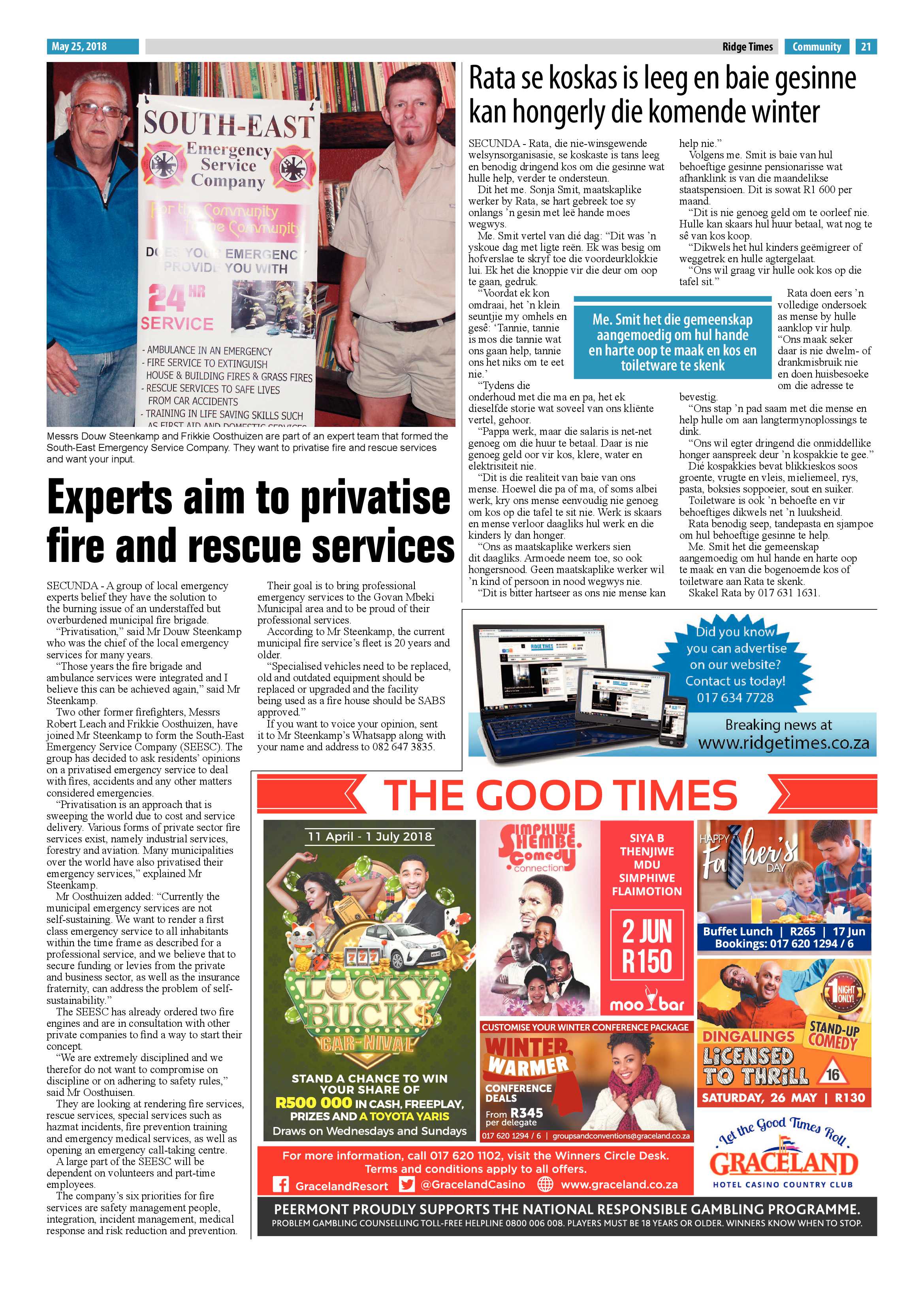 Ridge Times 25 May 2018 page 23