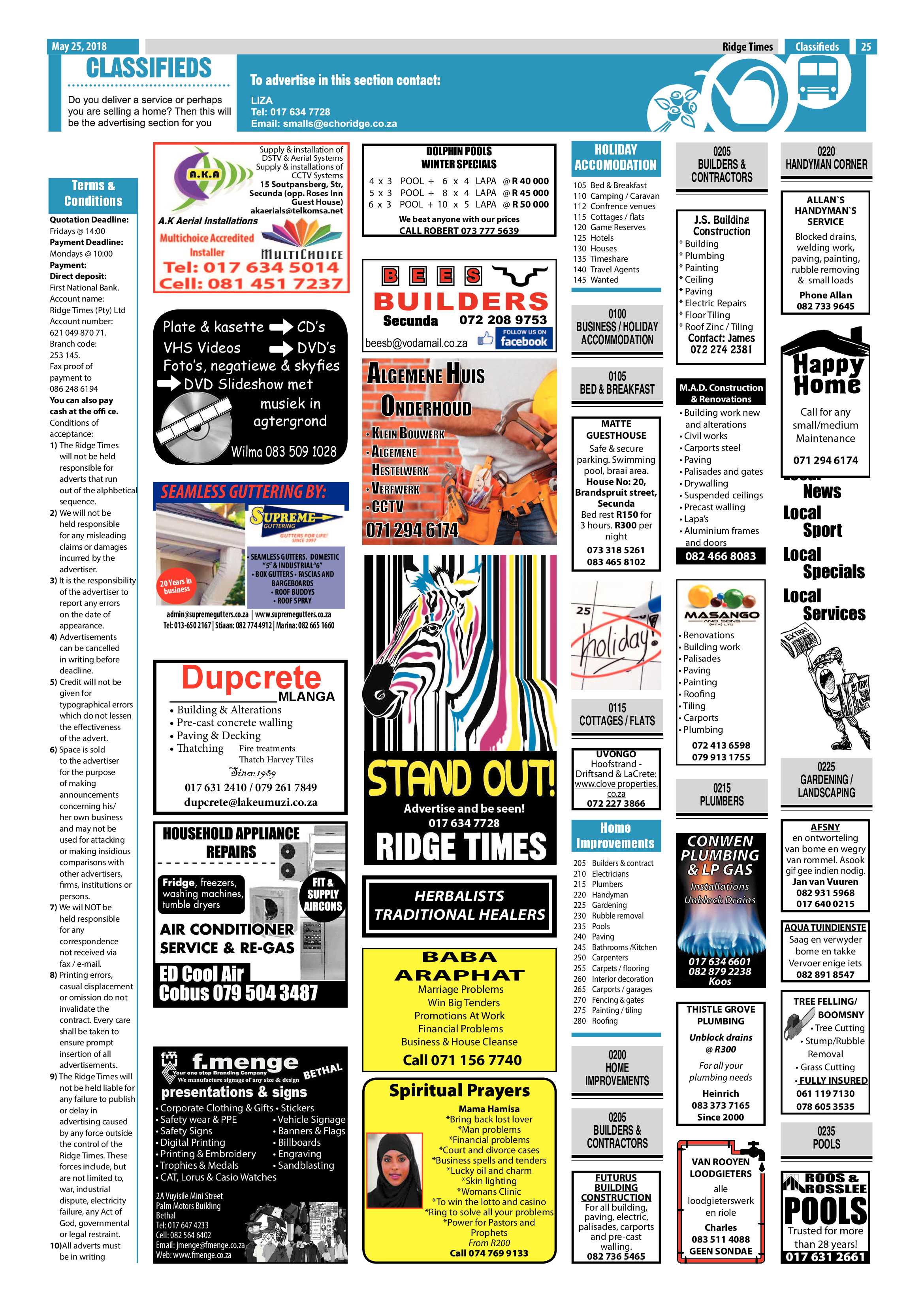 Ridge Times 25 May 2018 page 27