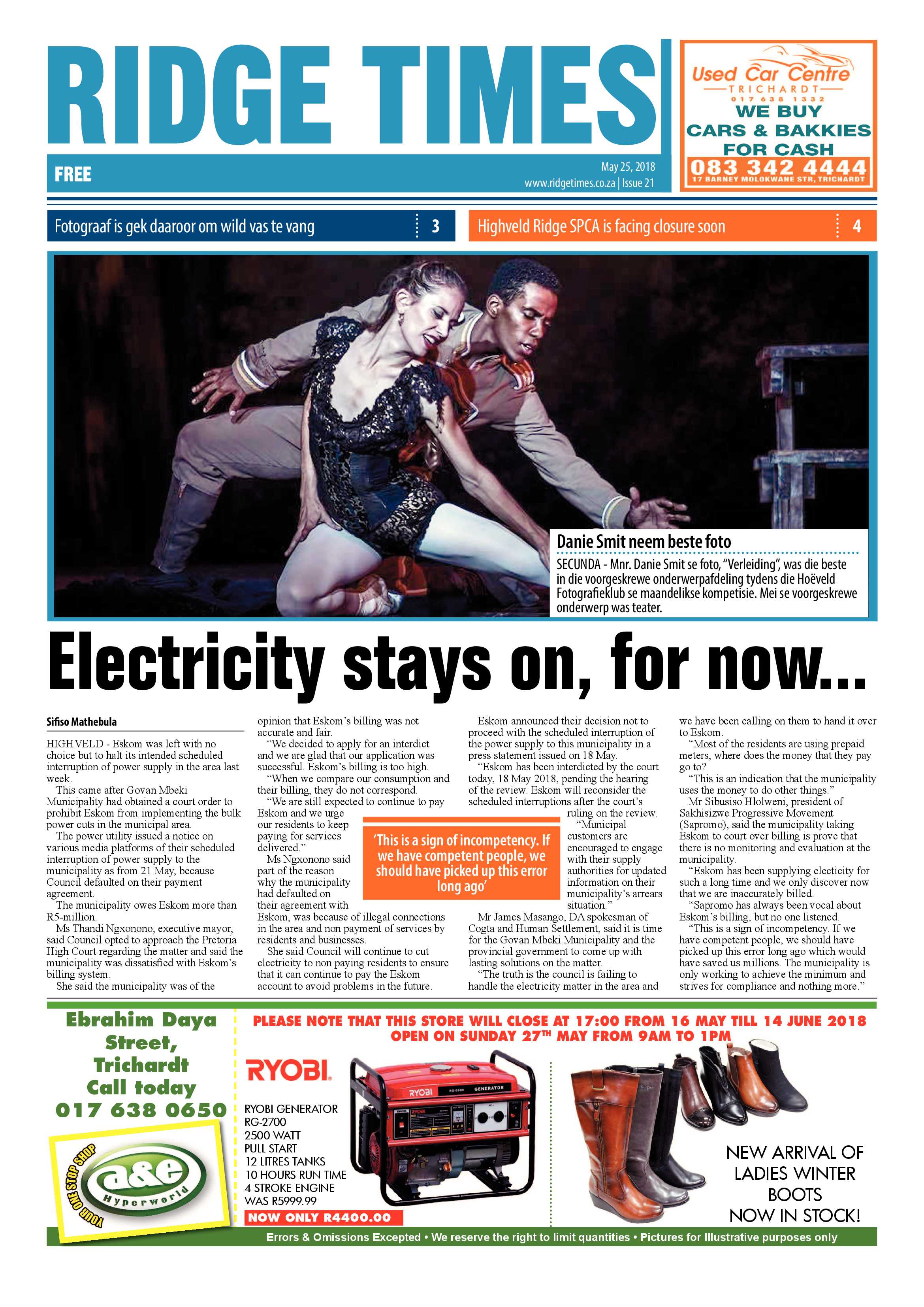Ridge Times 25 May 2018 page 3