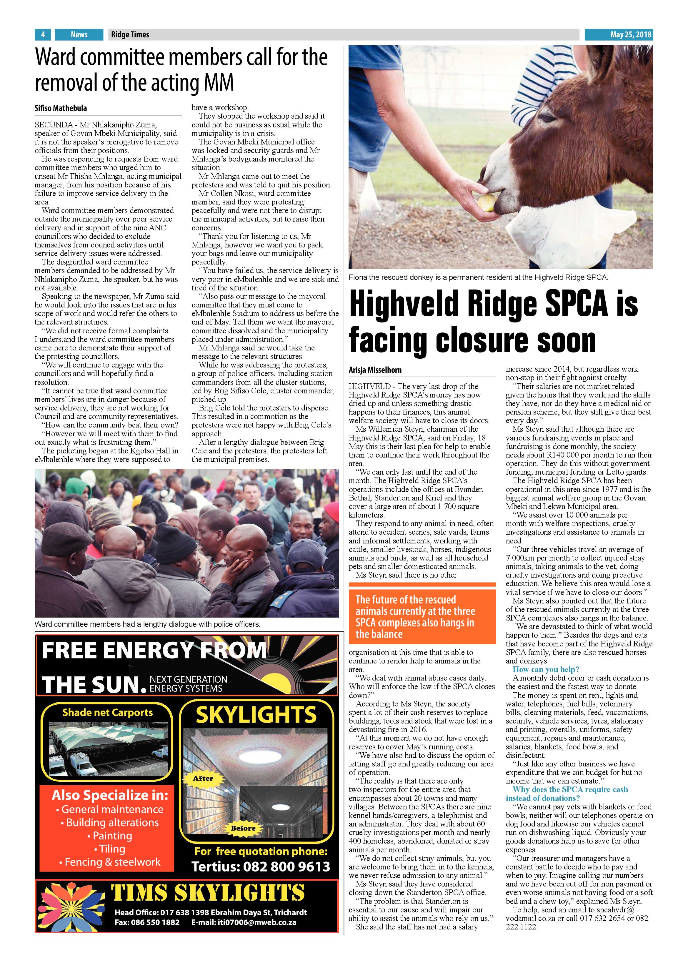 Ridge Times 25 May 2018 page 6