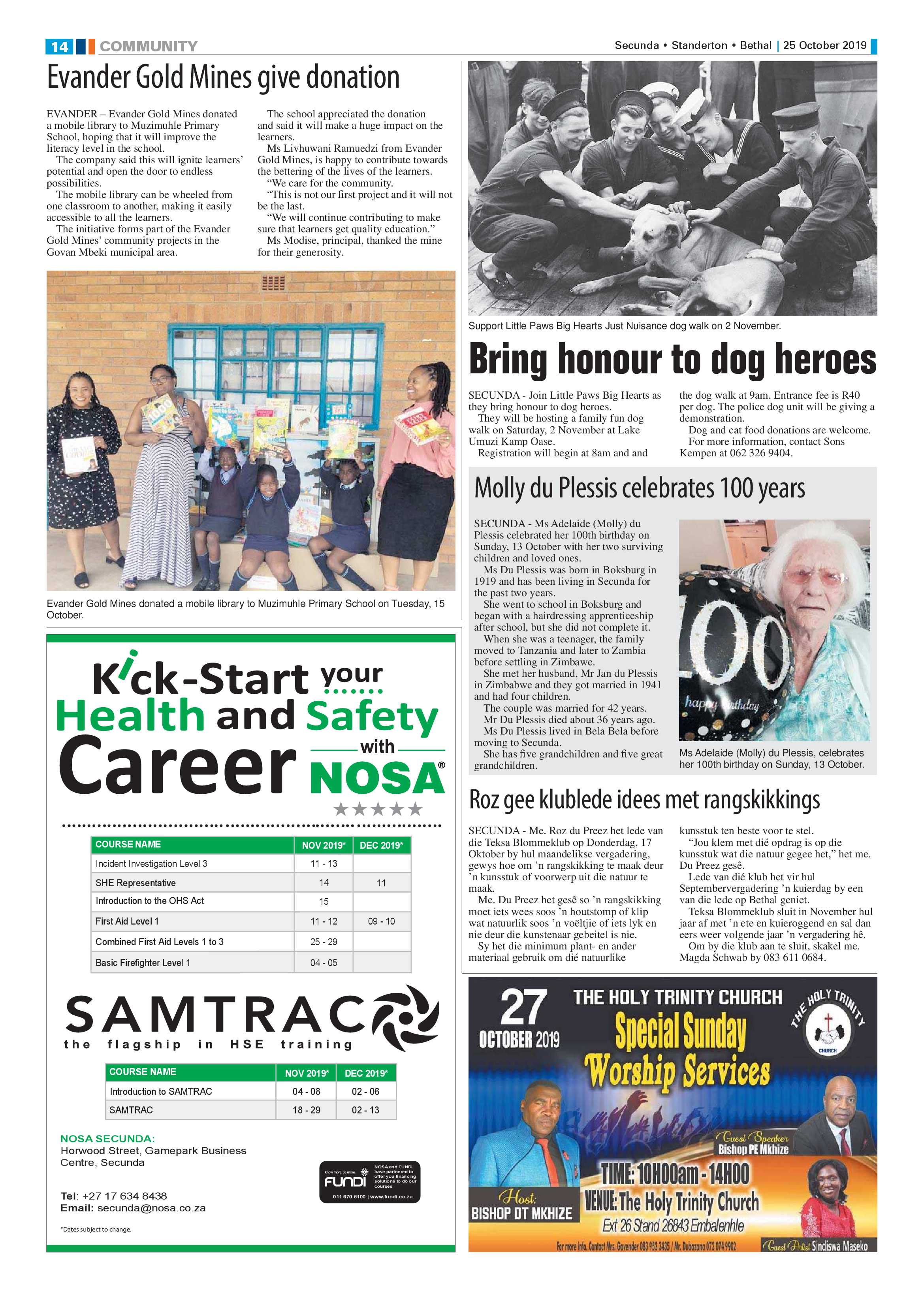 Ridge Times 25 October 2019 page 16