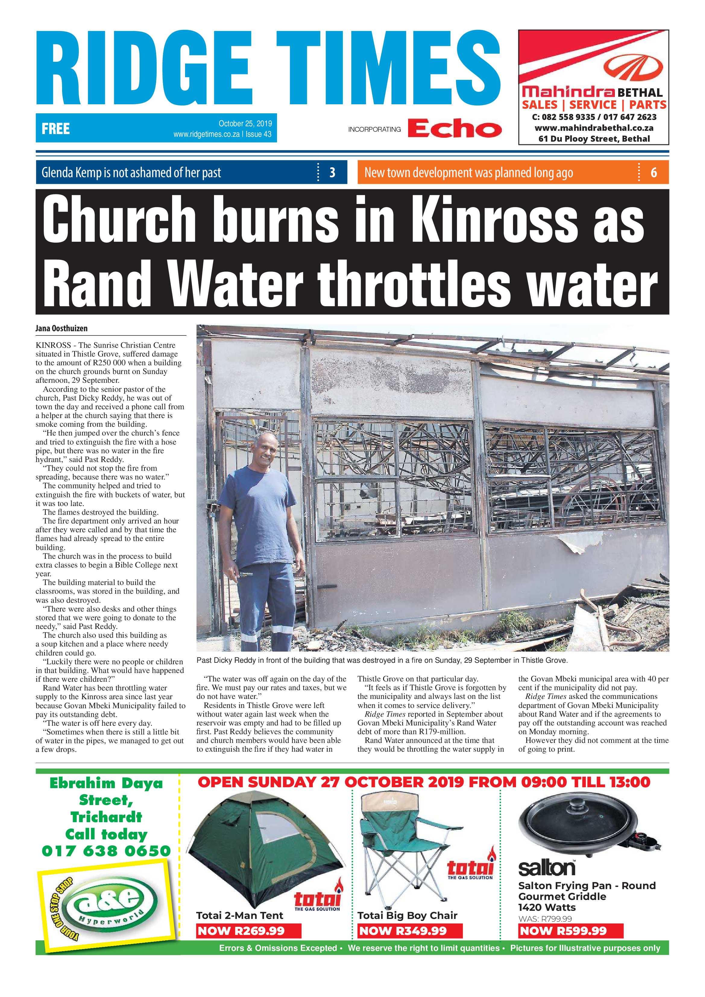 Ridge Times 25 October 2019 page 3