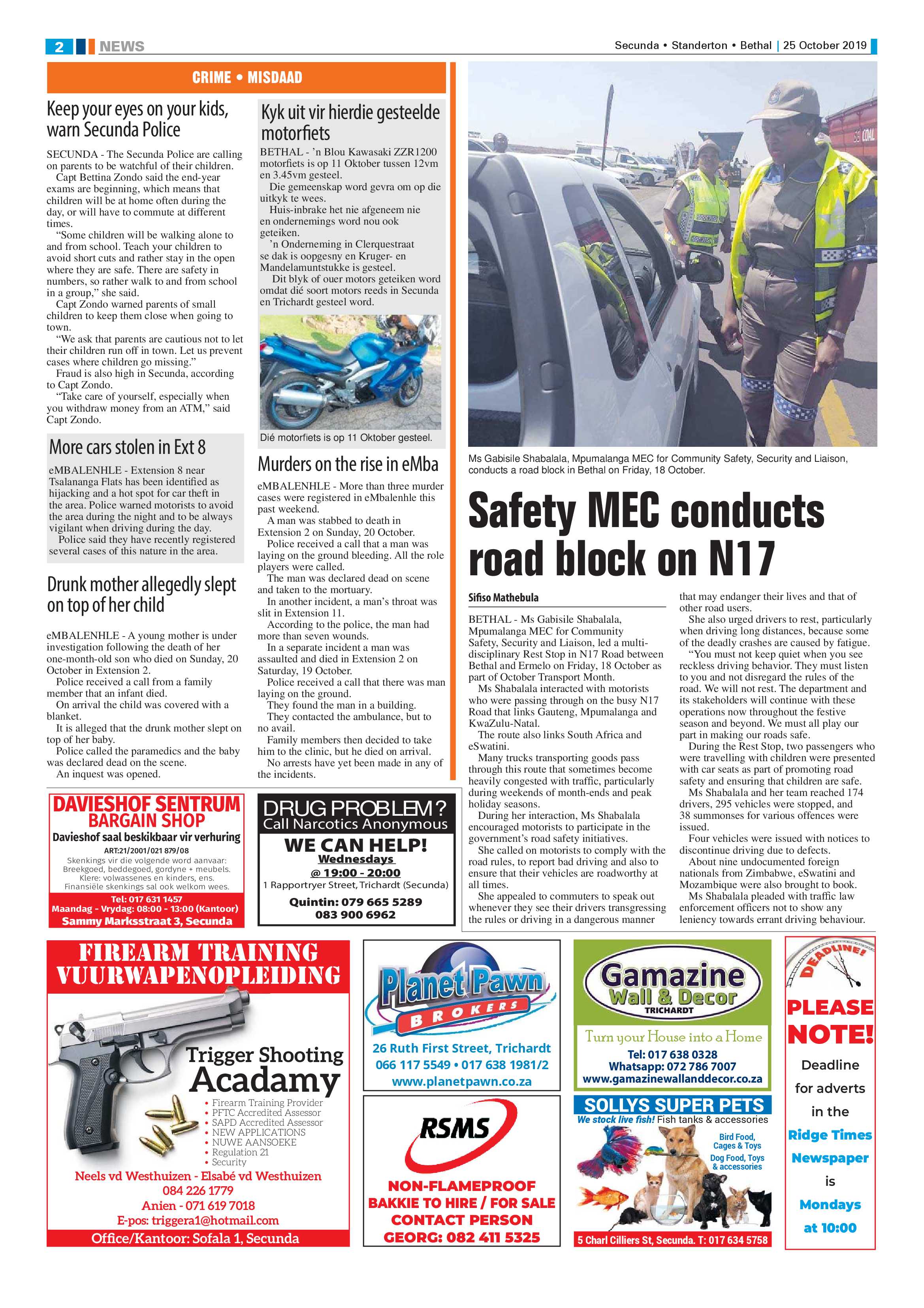 Ridge Times 25 October 2019 page 4