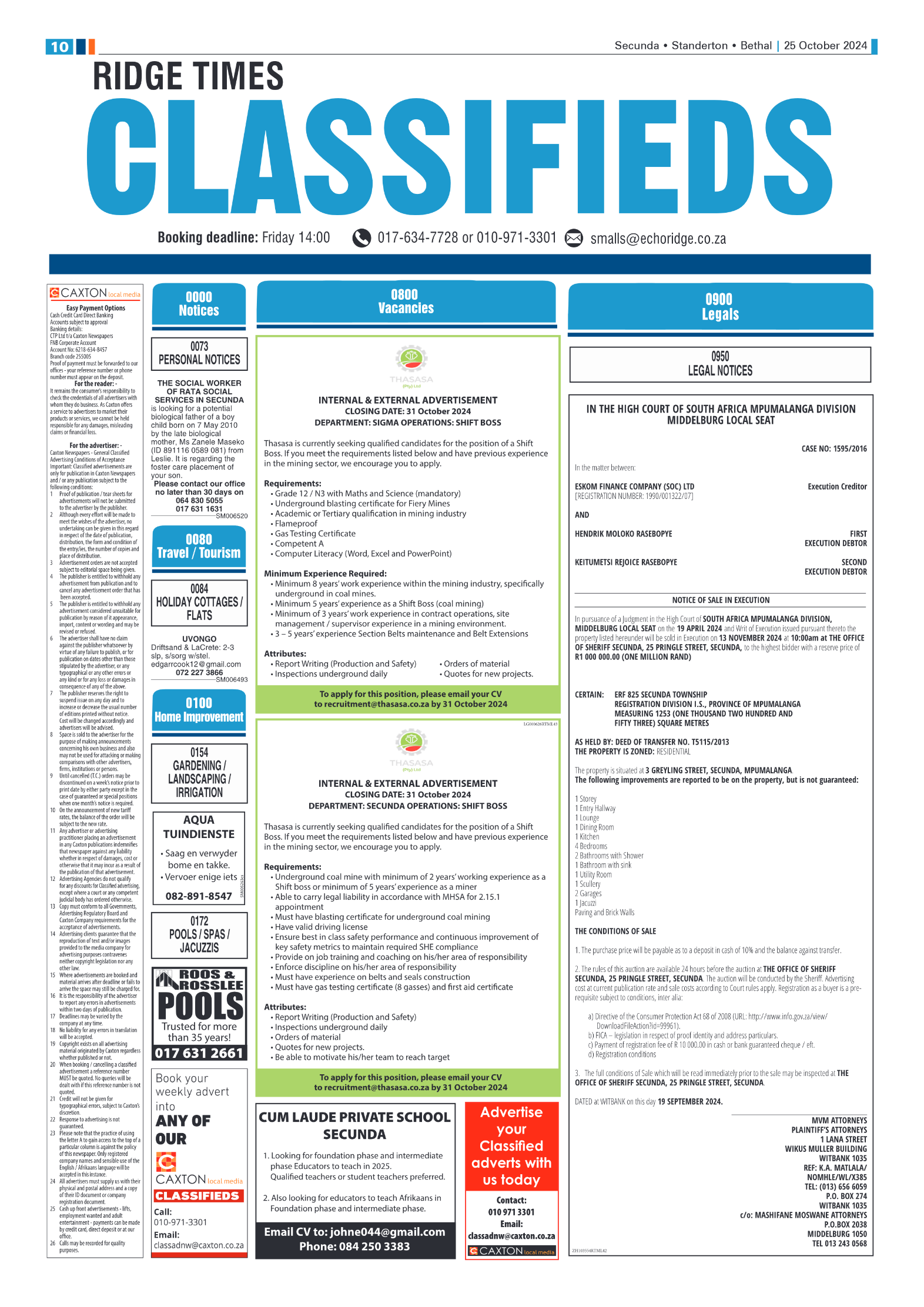 Ridge Times 25 October 2024 page 10