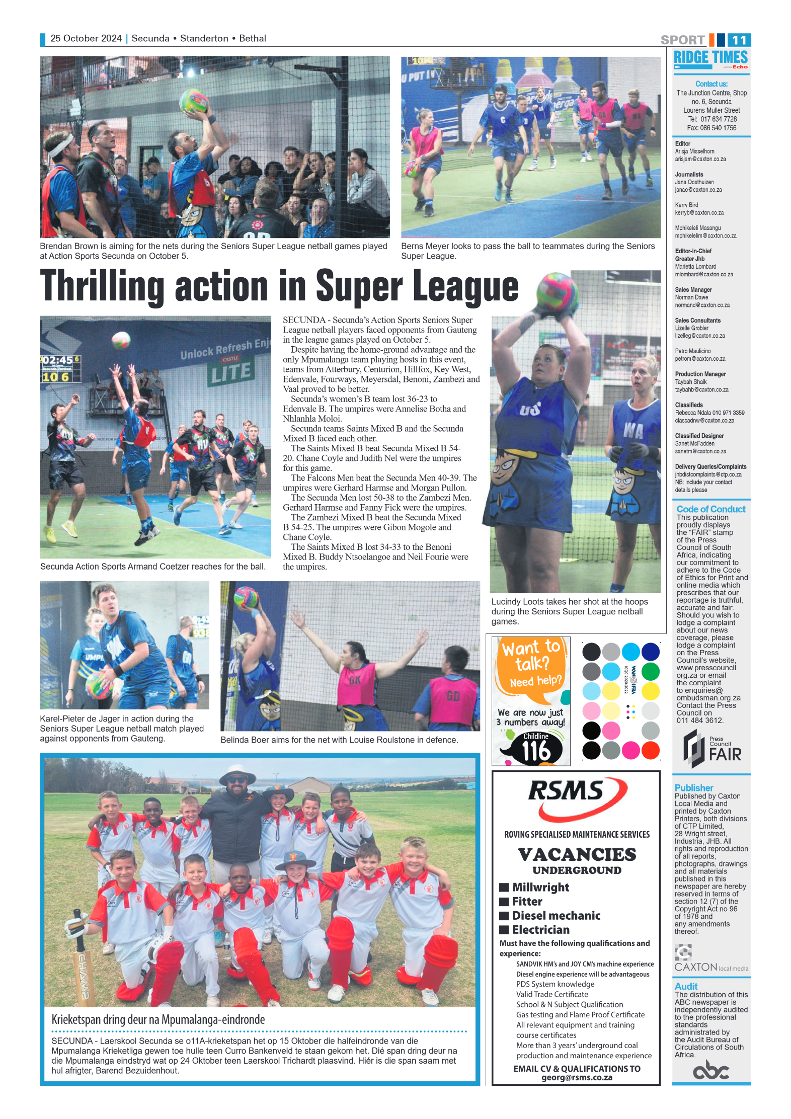 Ridge Times 25 October 2024 page 11