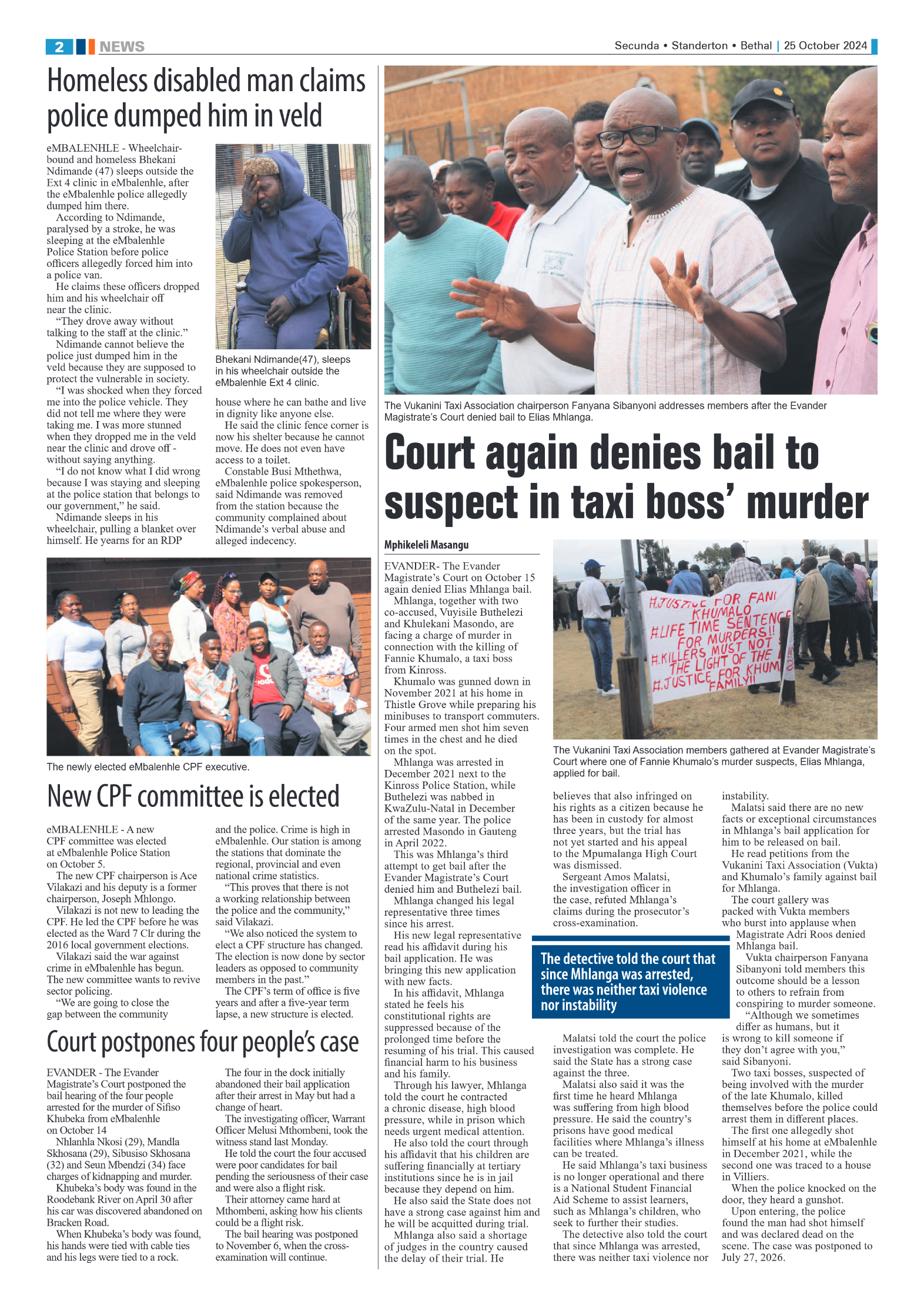 Ridge Times 25 October 2024 page 2