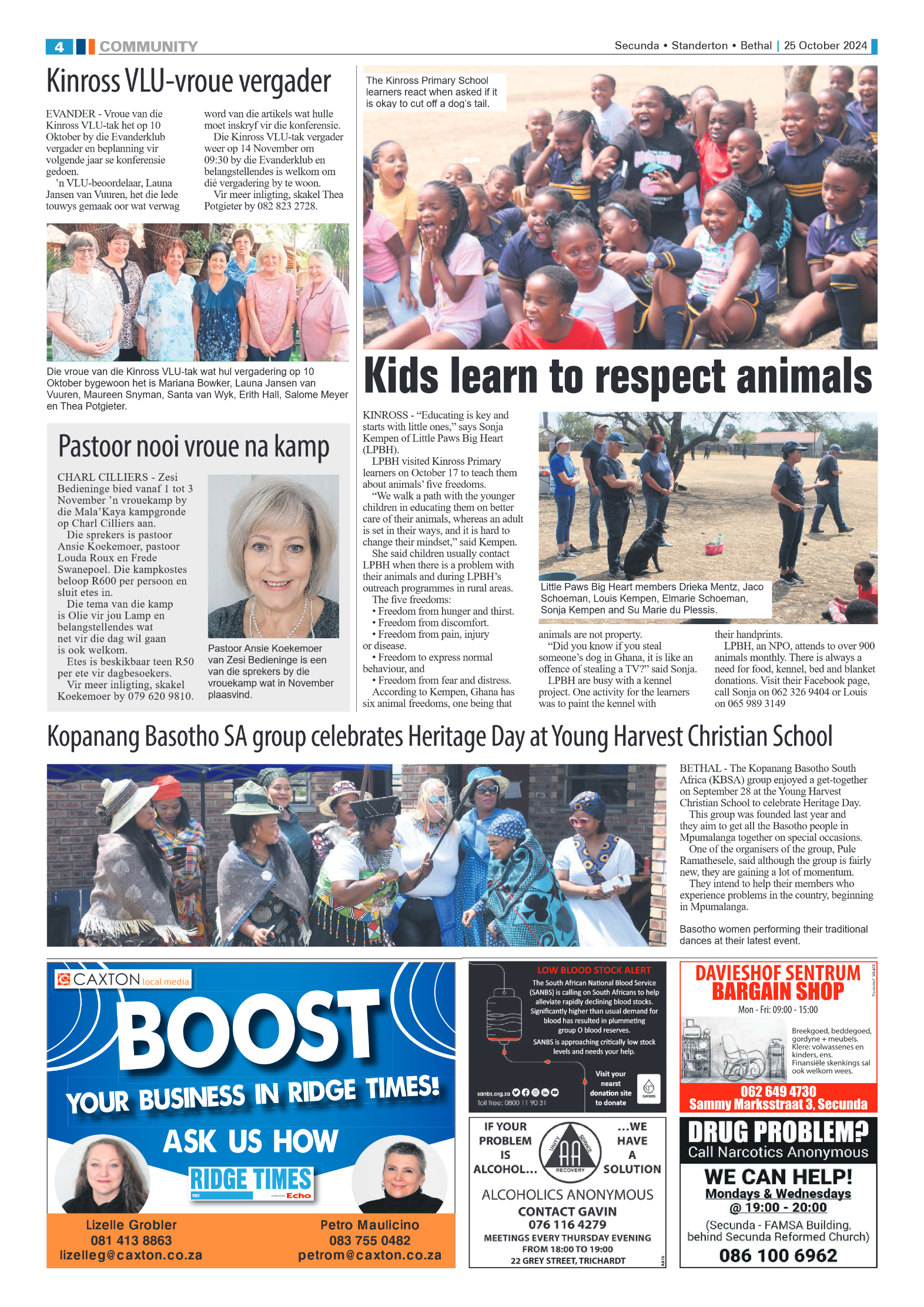 Ridge Times 25 October 2024 page 4