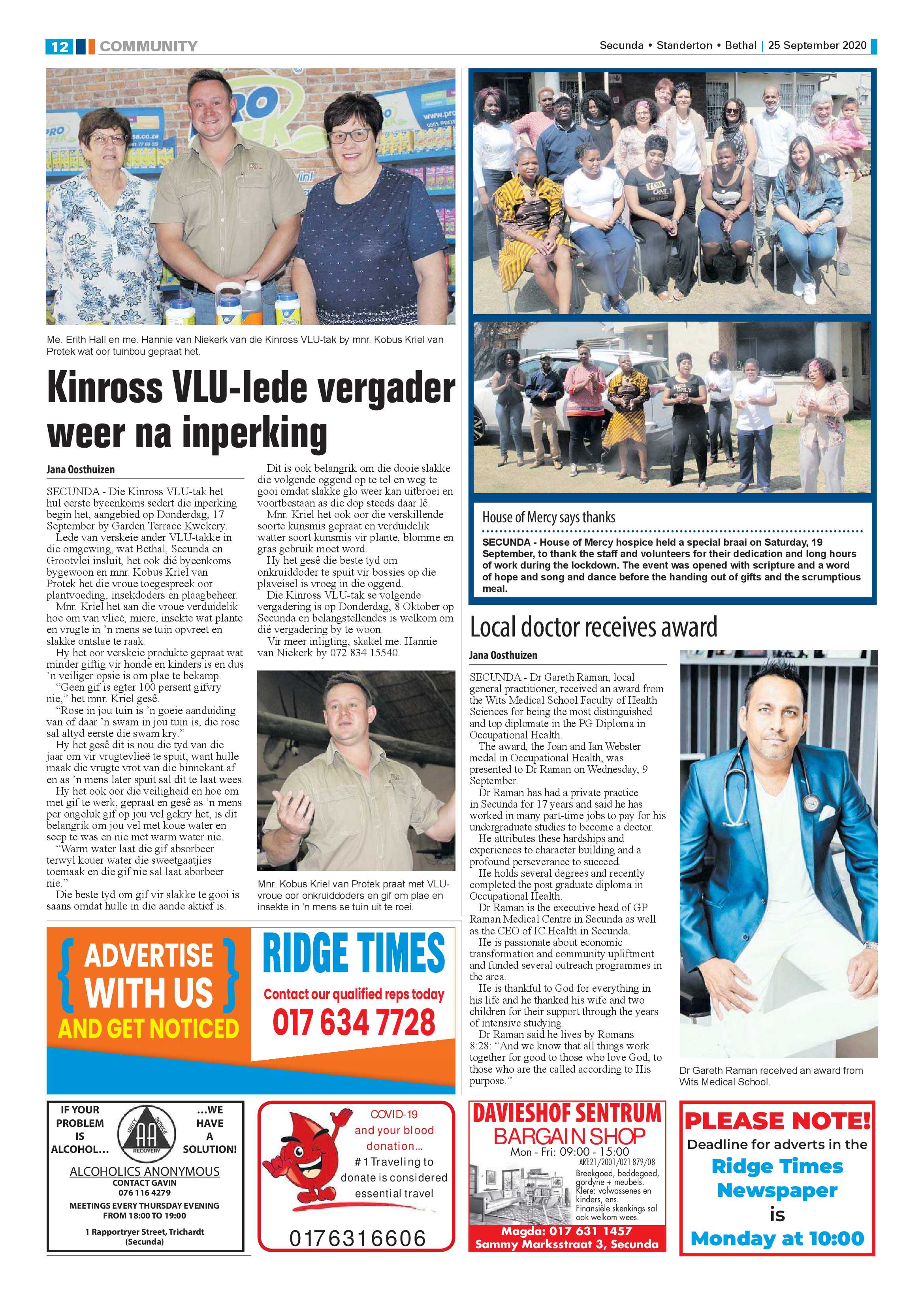 Ridge Times 25 September 2020 page 12