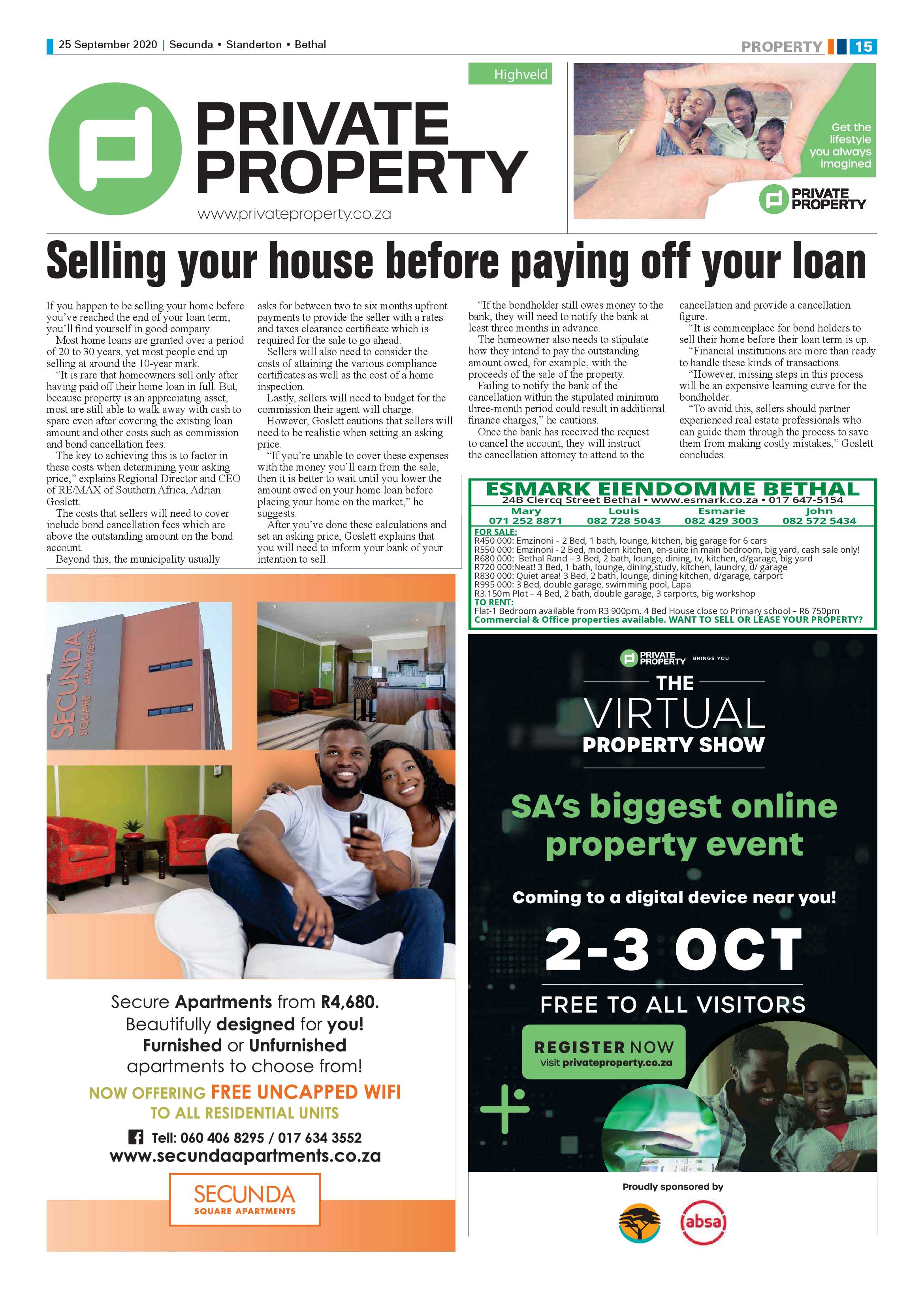 Ridge Times 25 September 2020 page 15