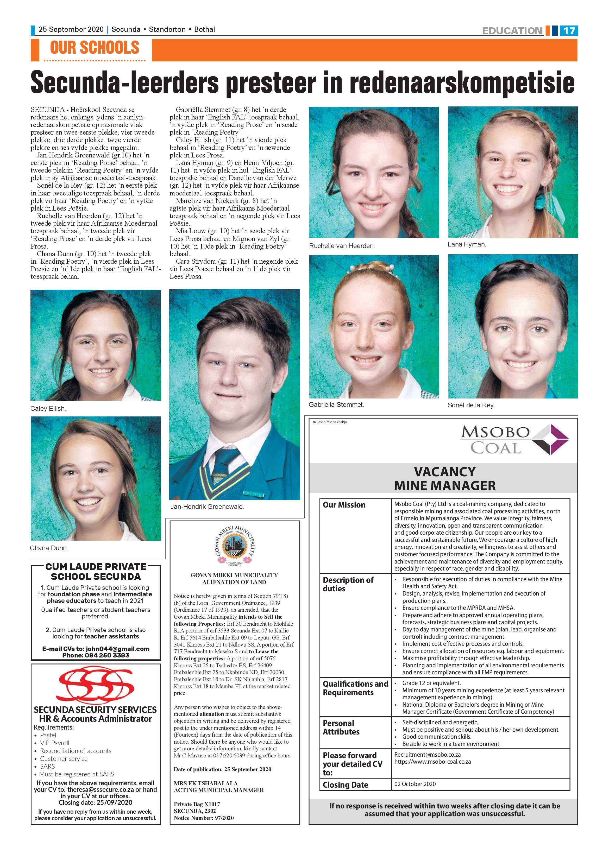 Ridge Times 25 September 2020 page 17