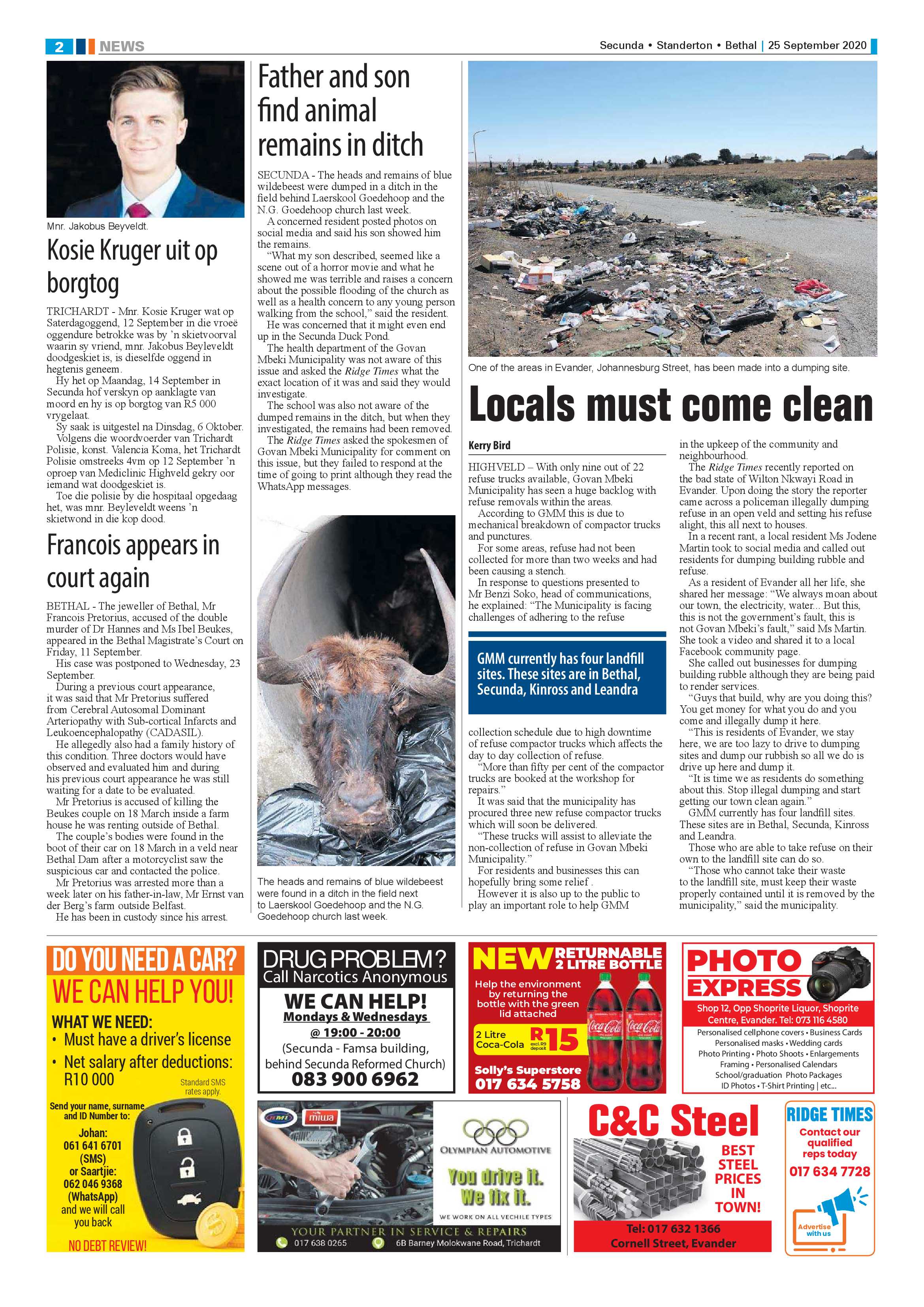 Ridge Times 25 September 2020 page 2