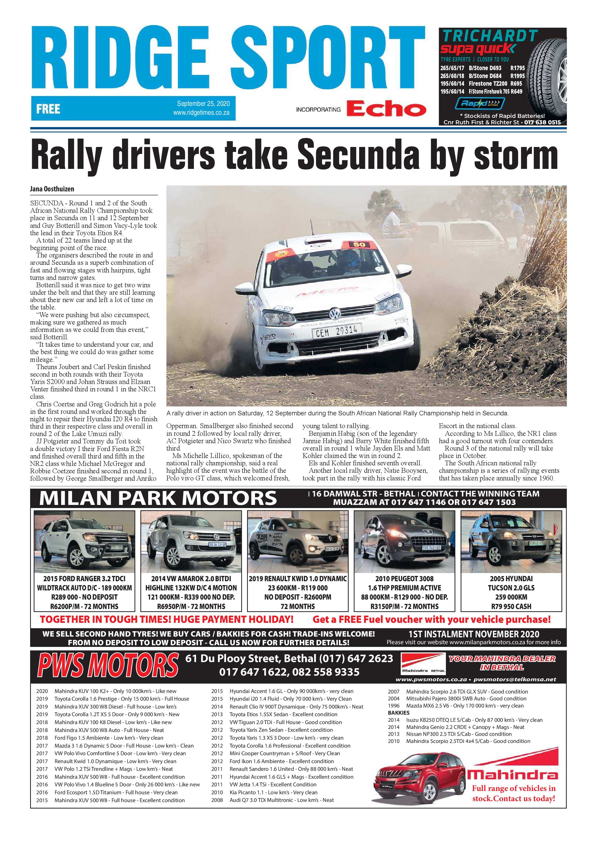 Ridge Times 25 September 2020 page 20
