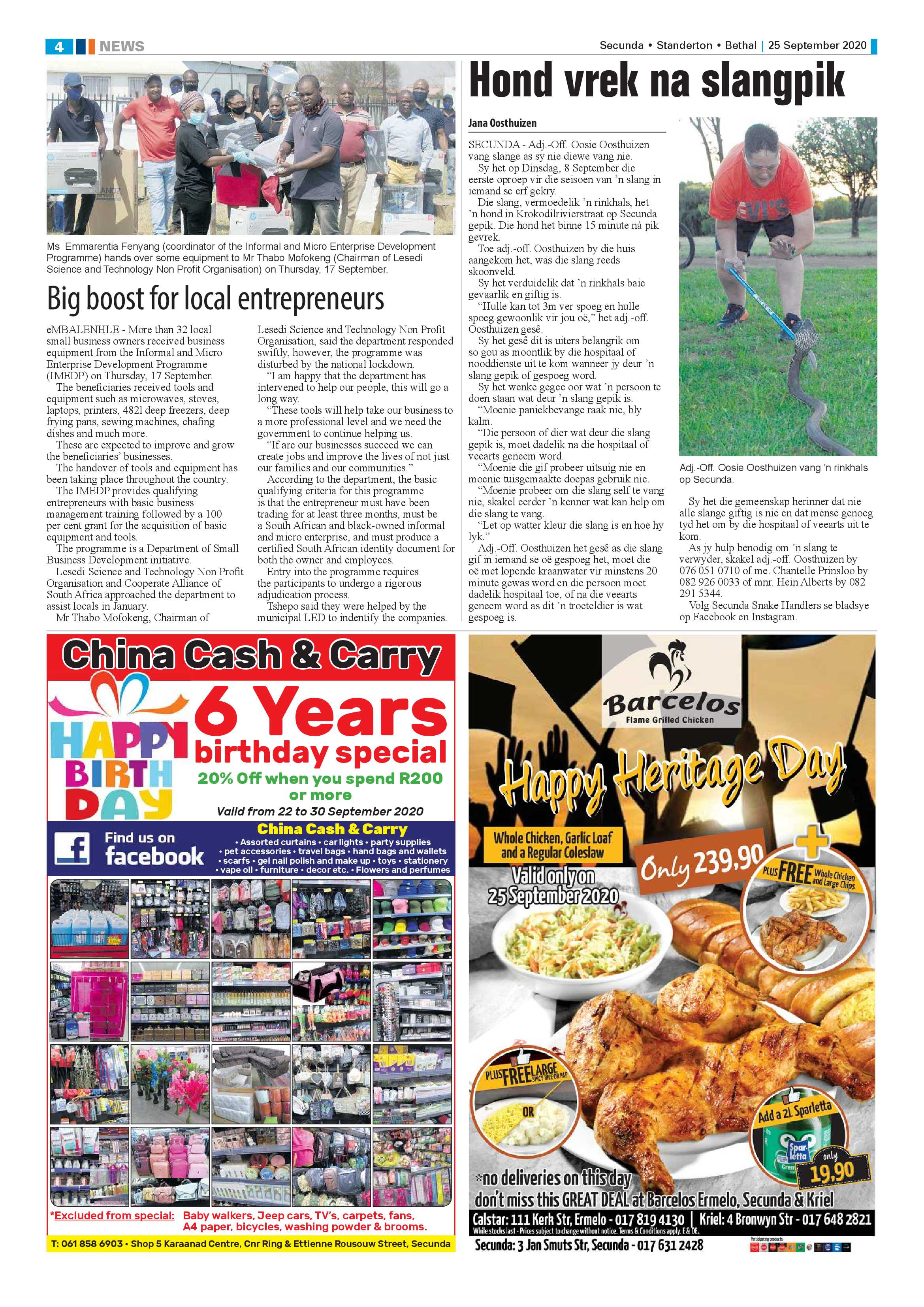 Ridge Times 25 September 2020 page 4