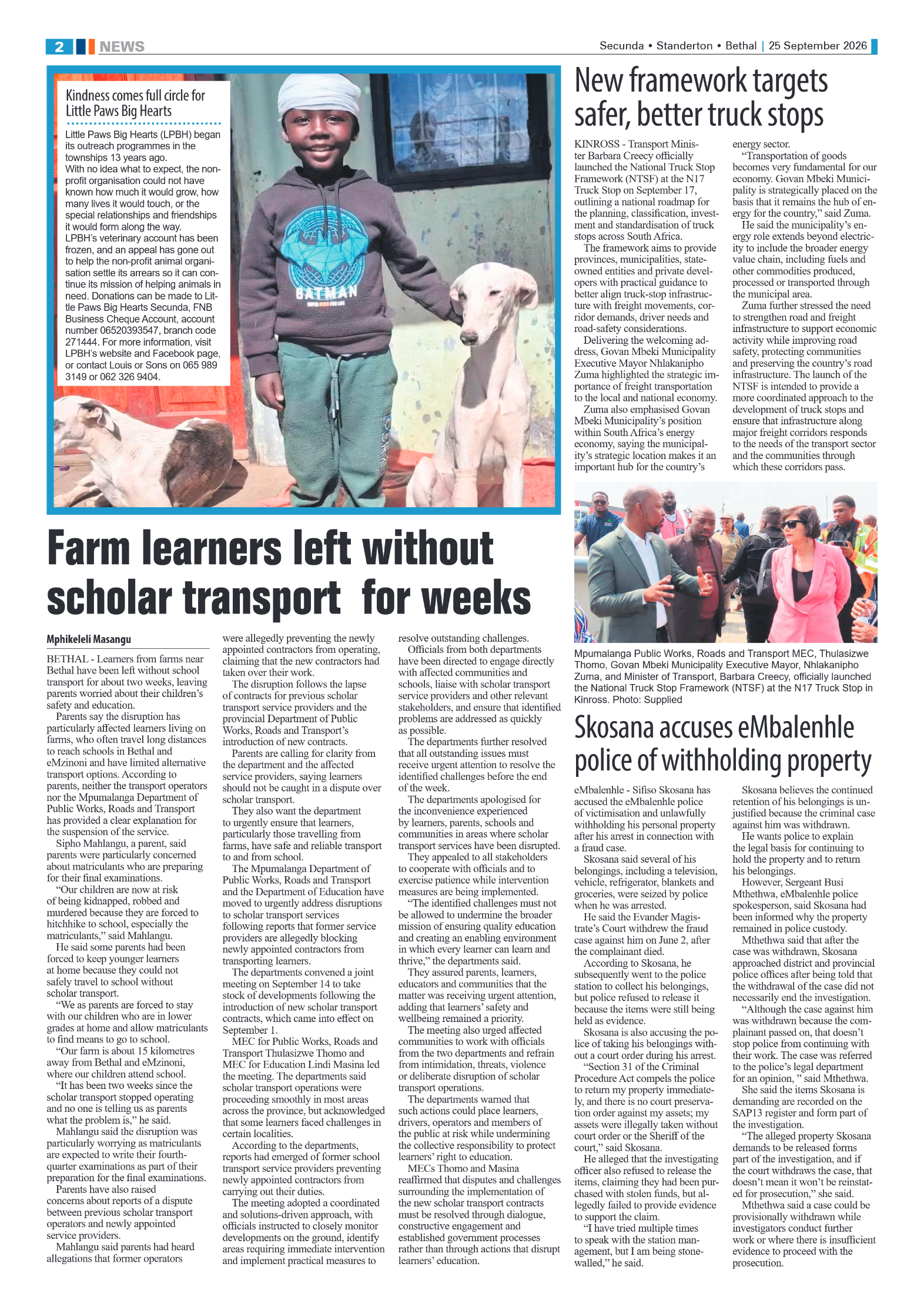 Ridge Times 25 September 2026 page 2
