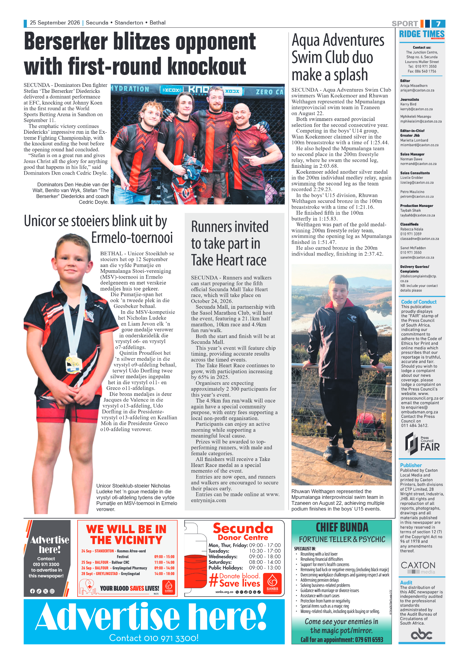 Ridge Times 25 September 2026 page 7