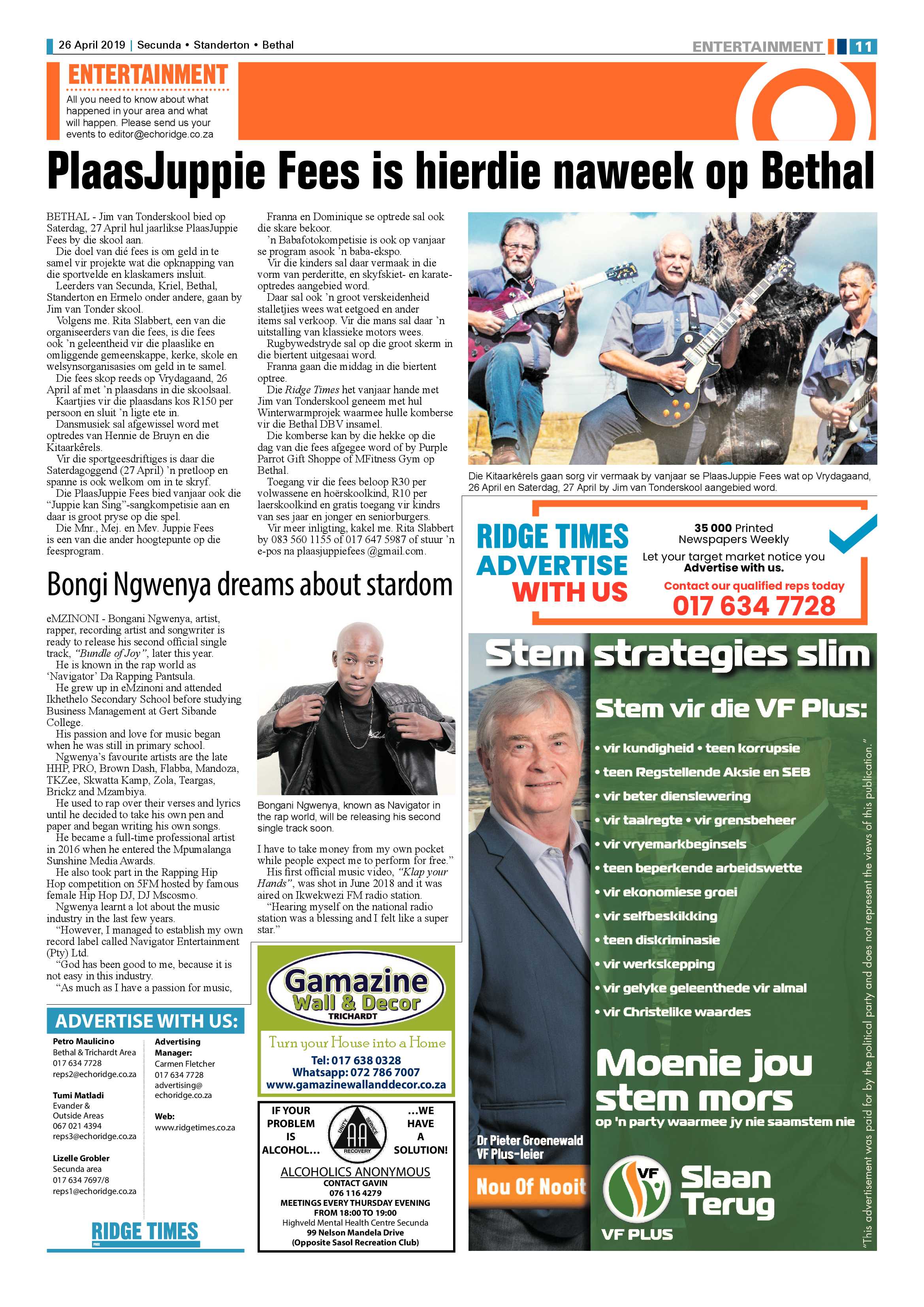 Ridge Times 26 April 2019 page 11