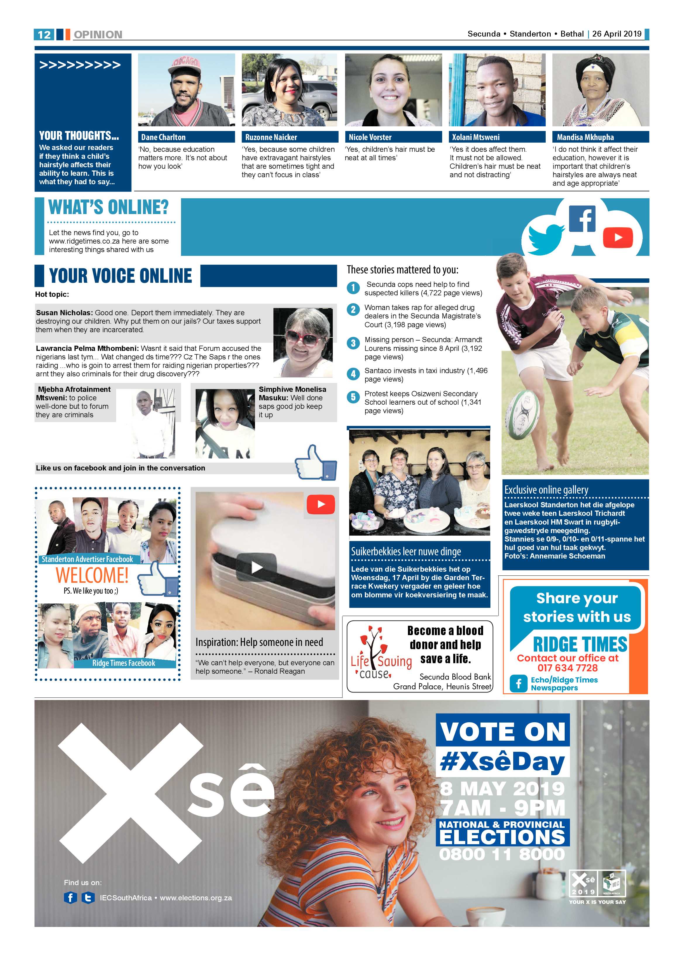 Ridge Times 26 April 2019 page 12