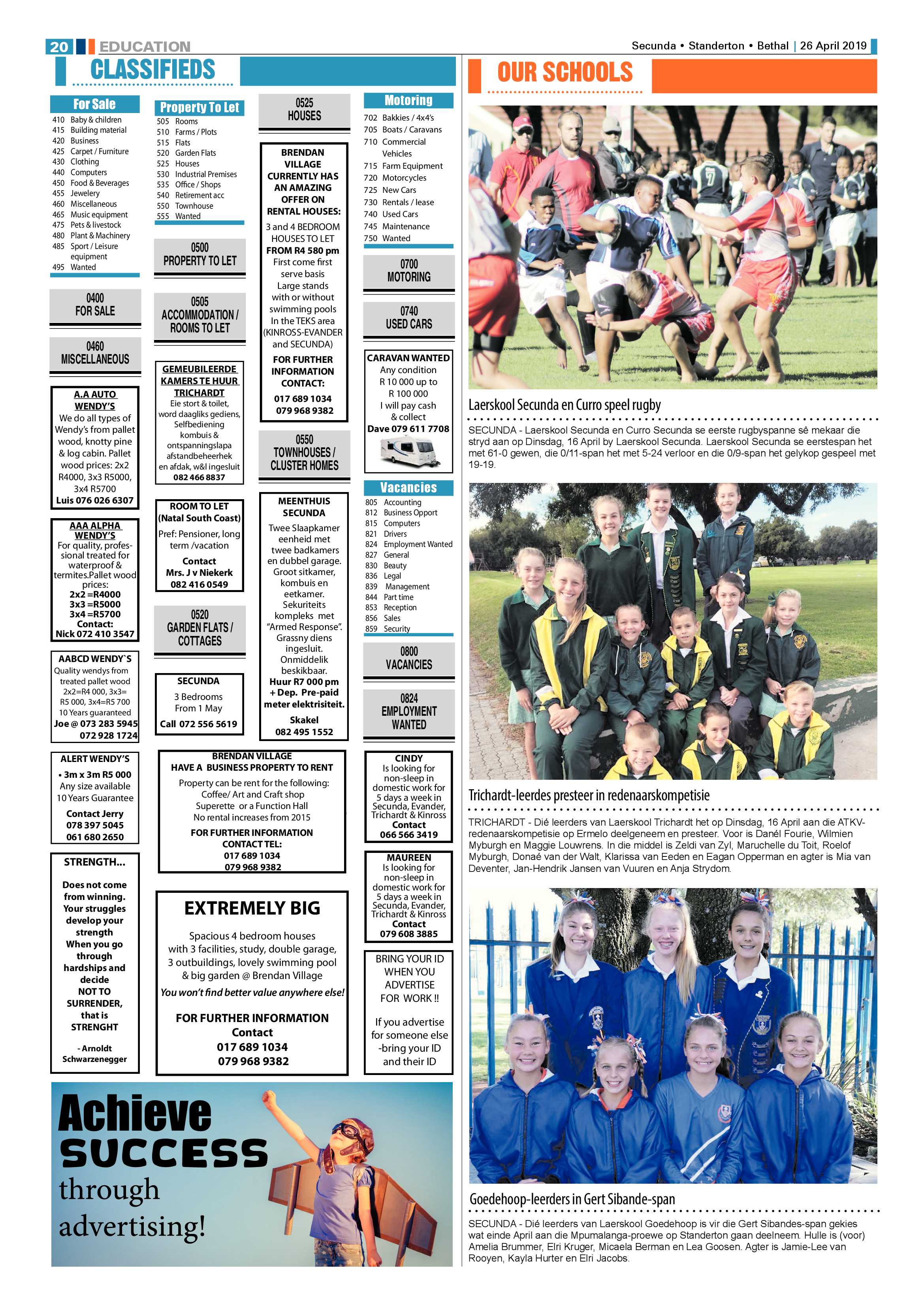 Ridge Times 26 April 2019 page 20