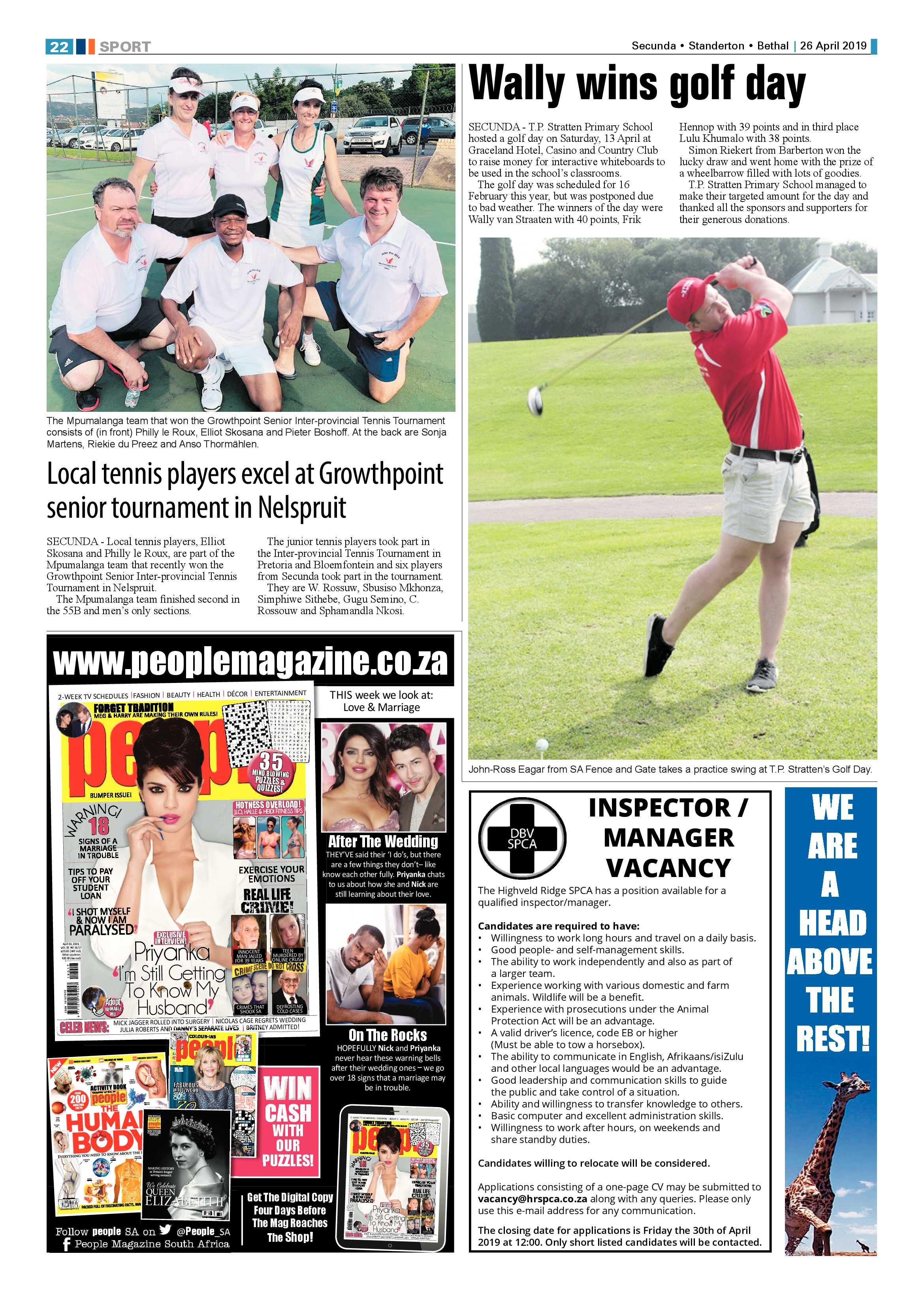Ridge Times 26 April 2019 page 22