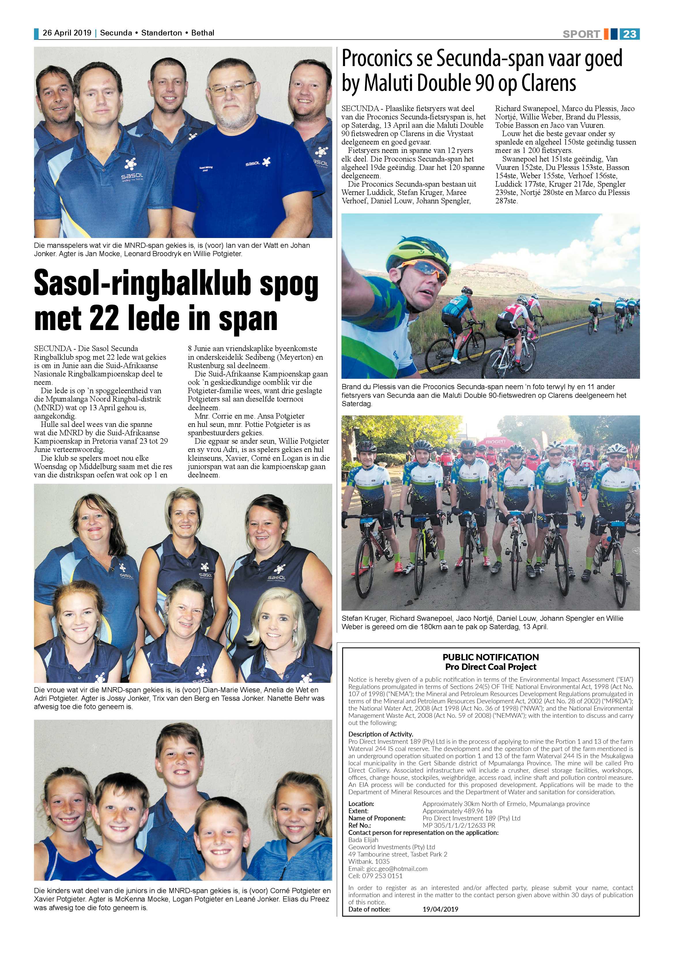 Ridge Times 26 April 2019 page 23