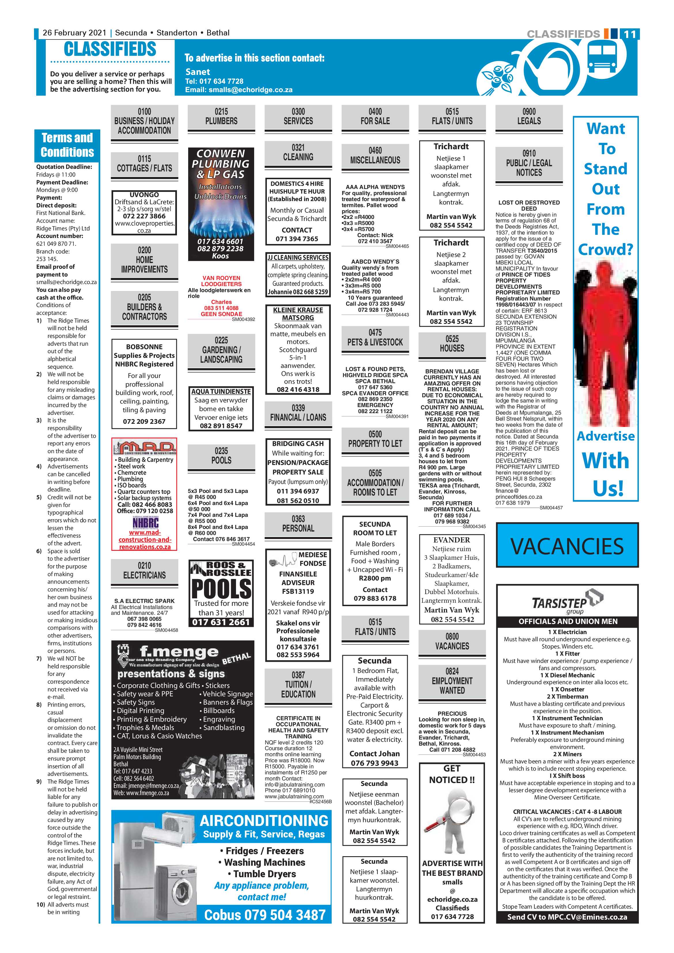 Ridge Times 26 February 2021 page 11