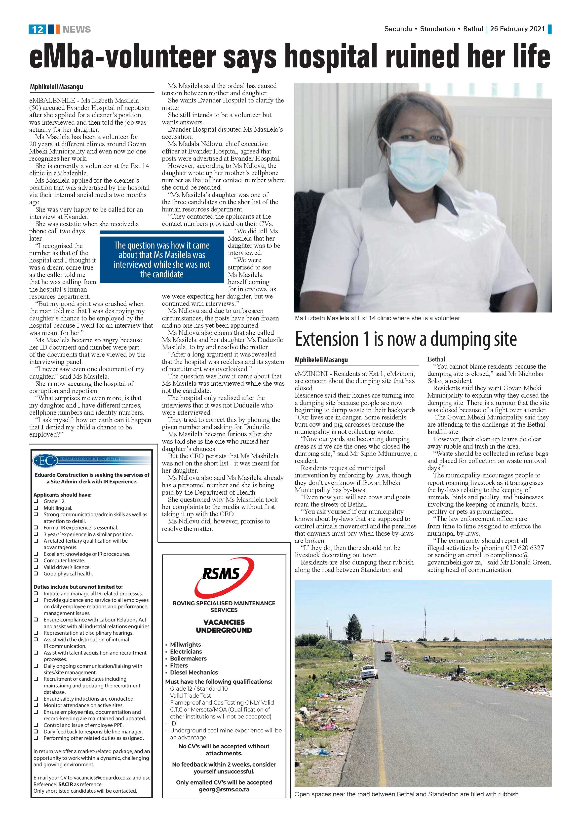 Ridge Times 26 February 2021 page 12