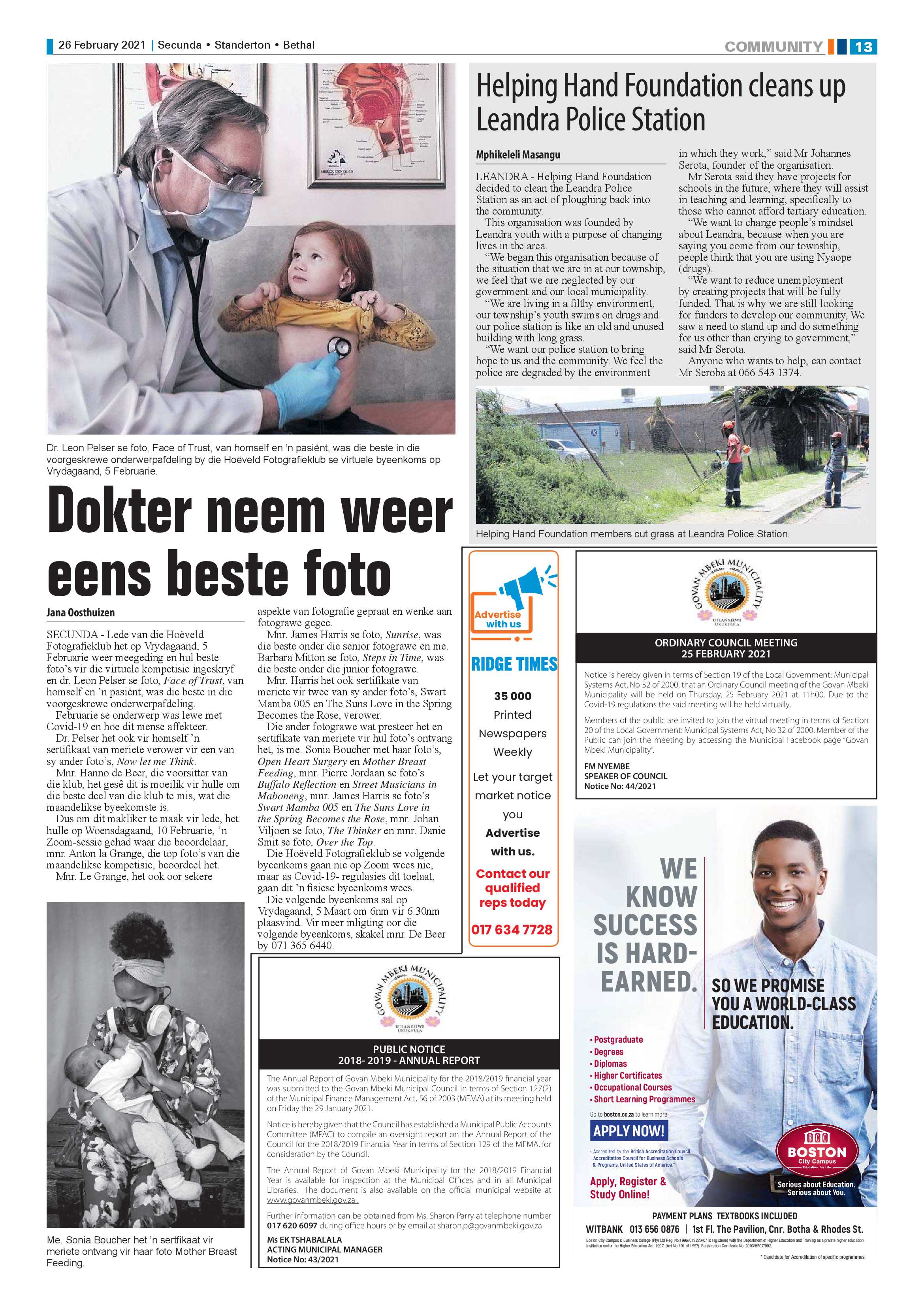 Ridge Times 26 February 2021 page 13