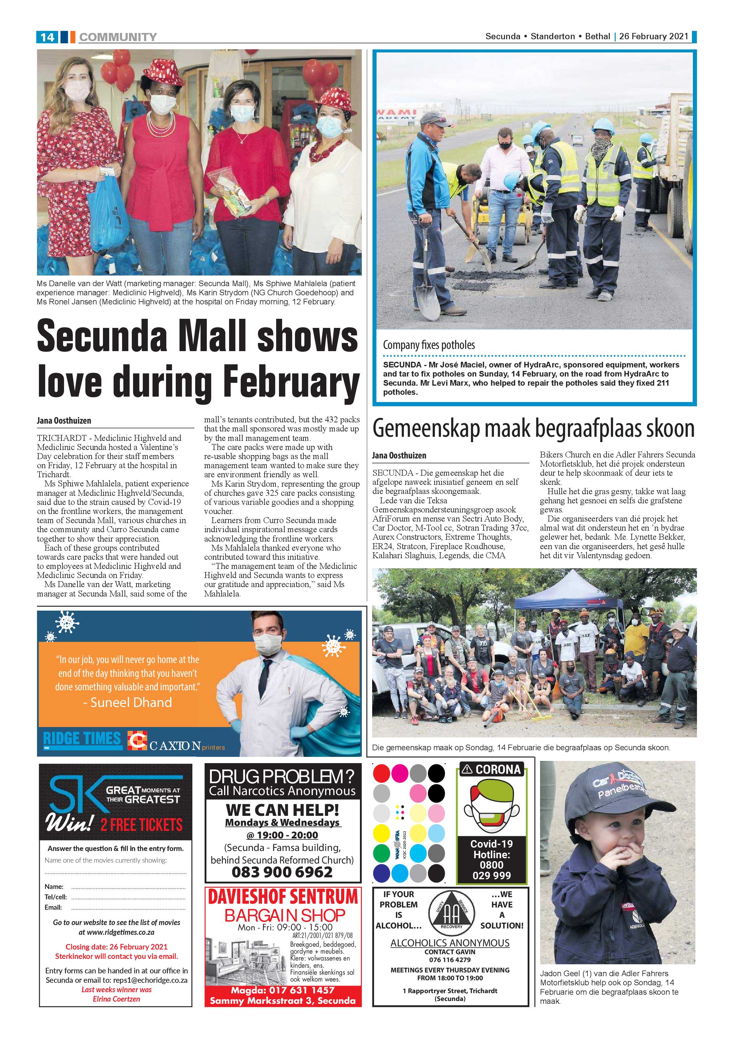 Ridge Times 26 February 2021 page 14