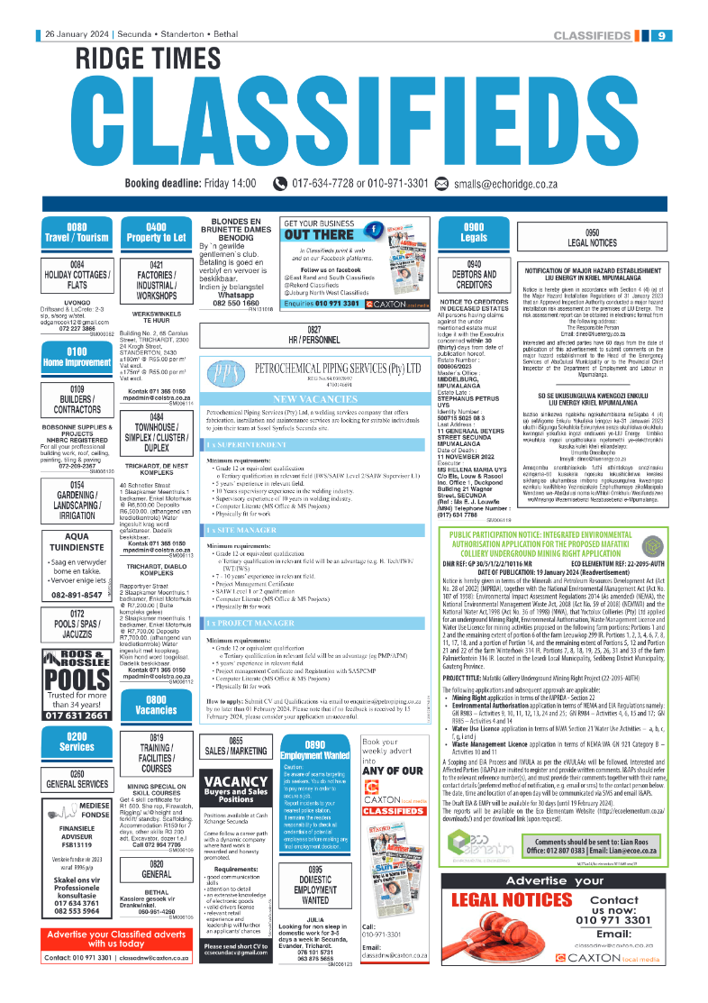 Ridge Times 26 January 2024 page 9