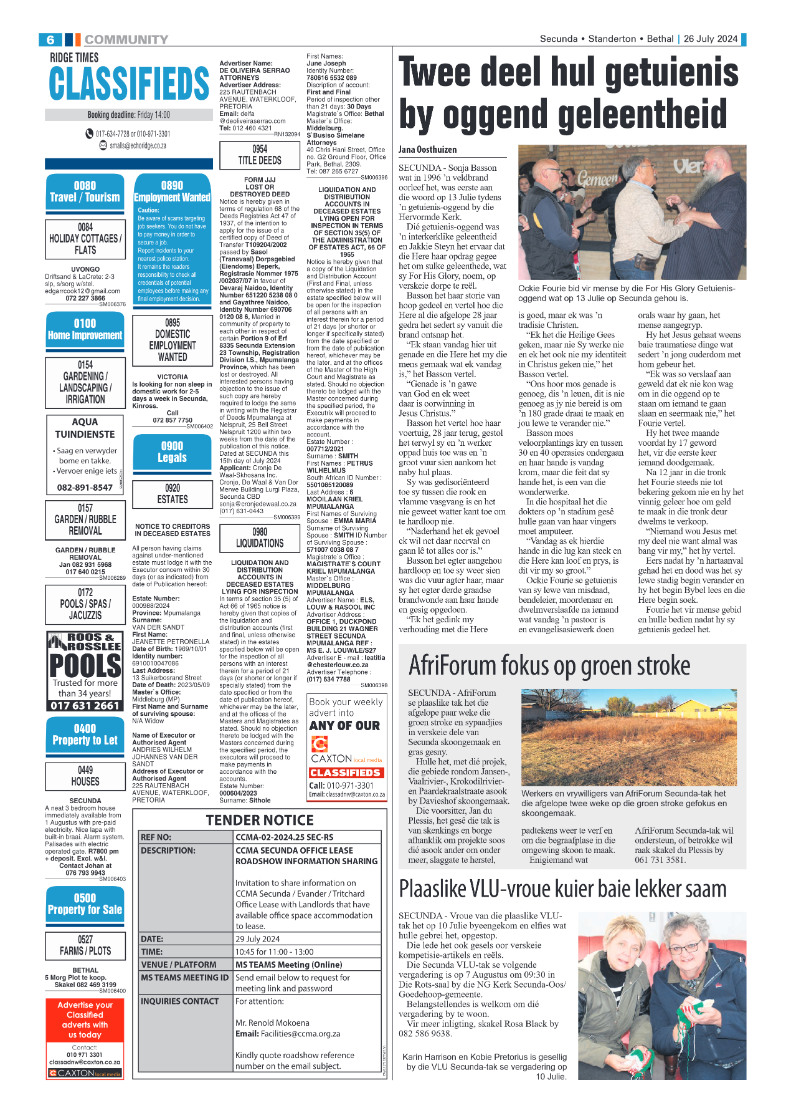 Ridge Times 26 July 2024 page 6