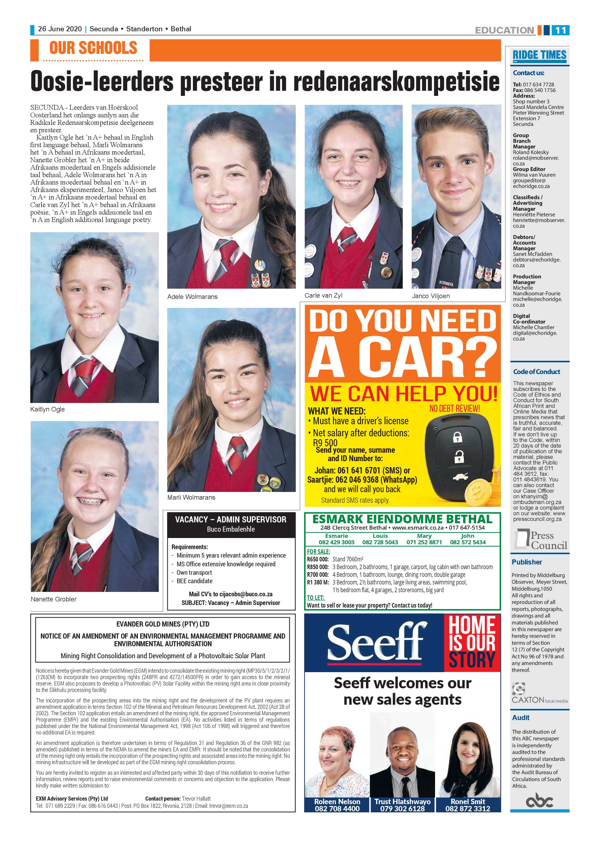 Ridge Times 26 June 2020 page 11