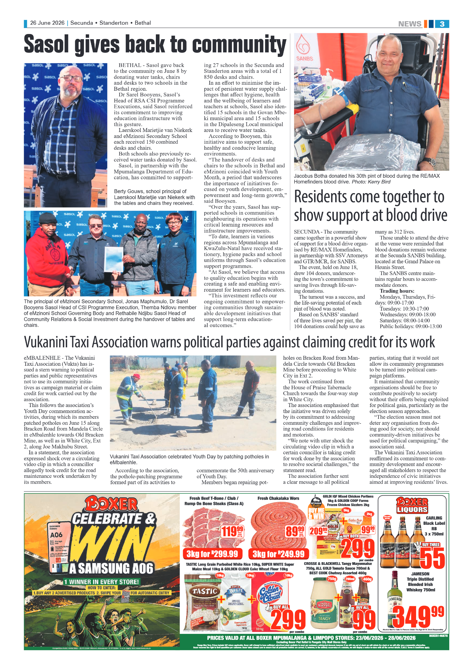 Ridge Times 26 June 2026 page 3