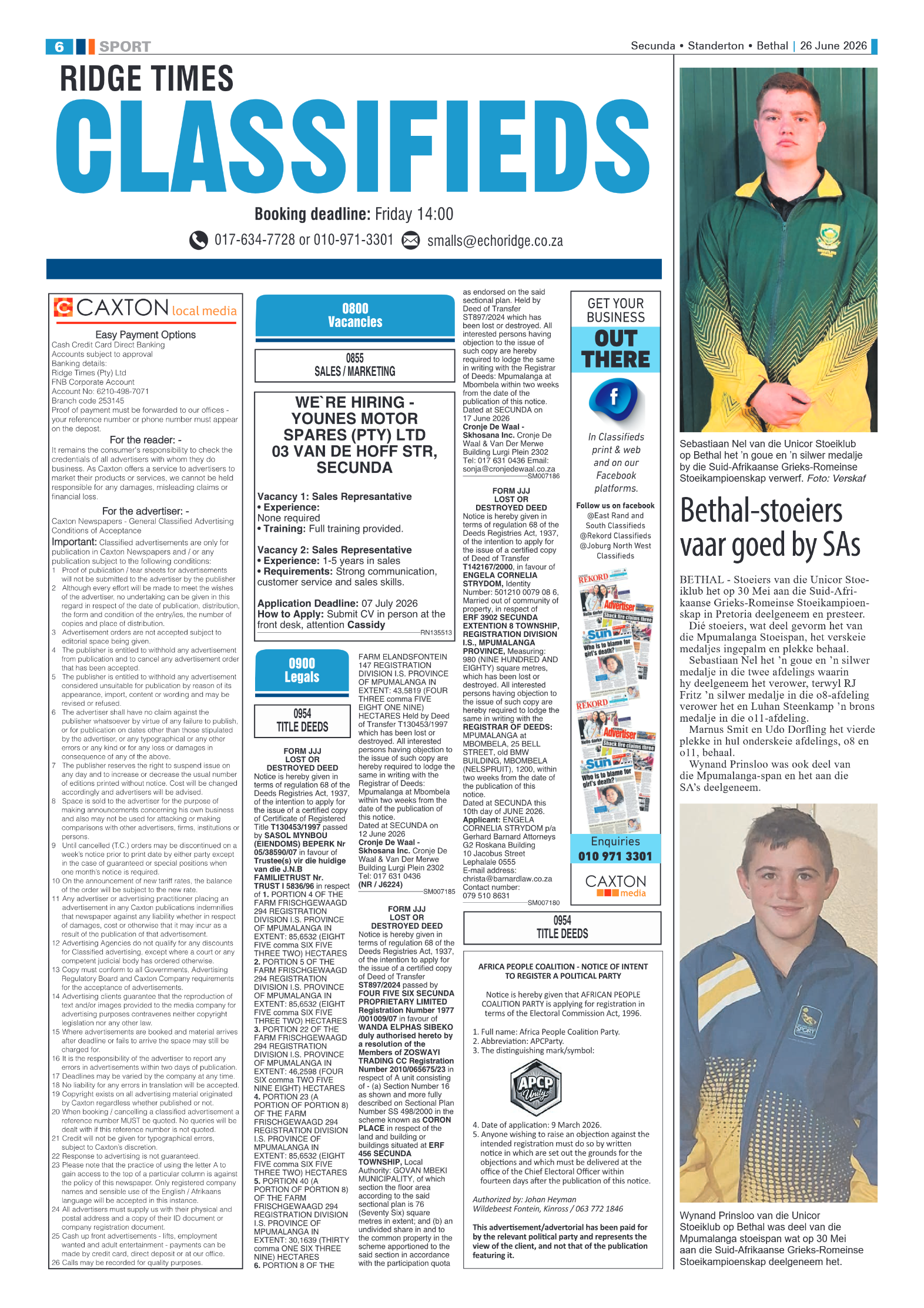 Ridge Times 26 June 2026 page 6