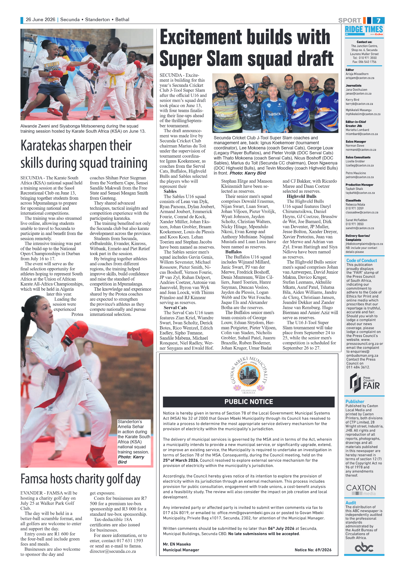 Ridge Times 26 June 2026 page 7