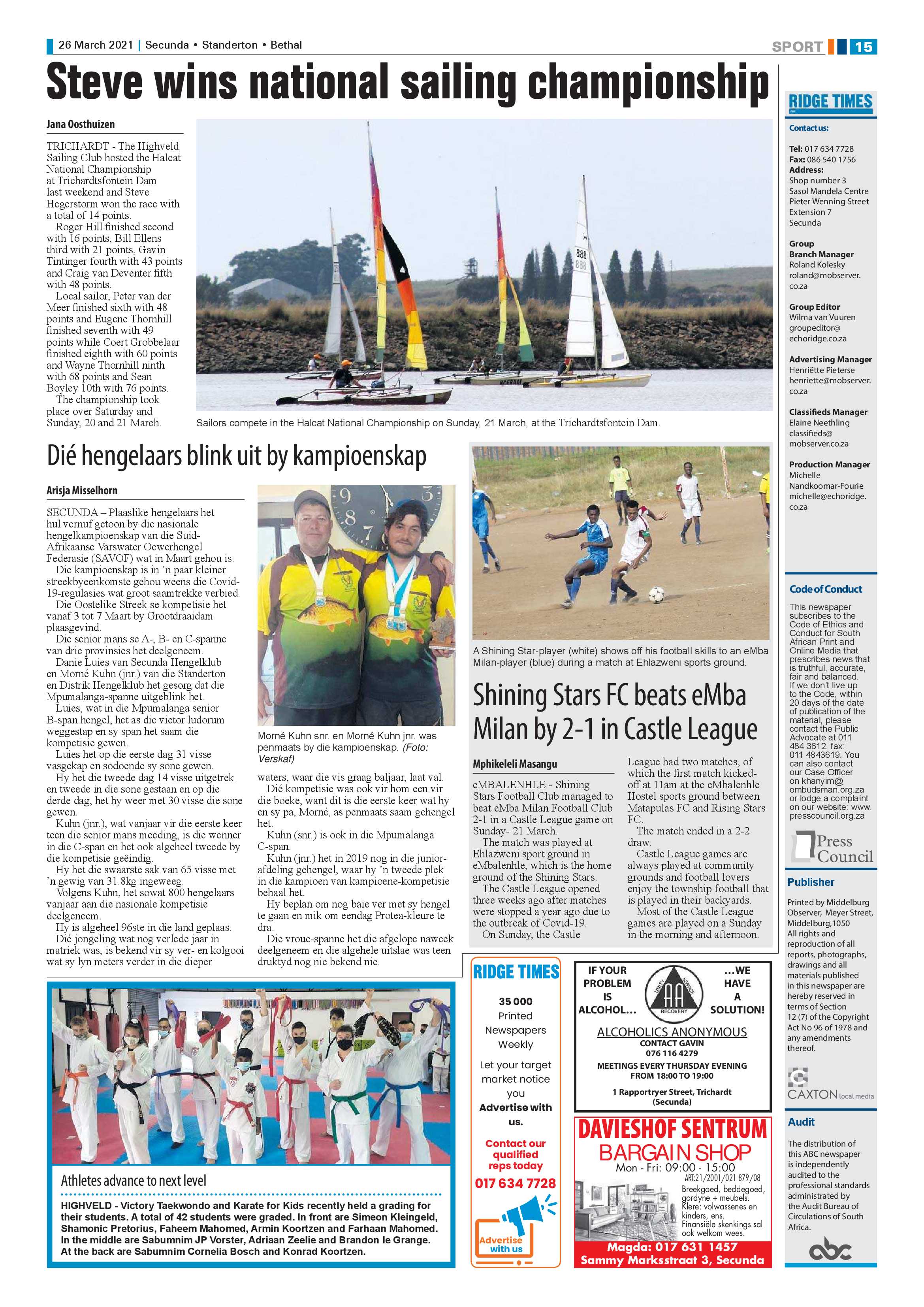 Ridge Times 26 March 2021 page 15