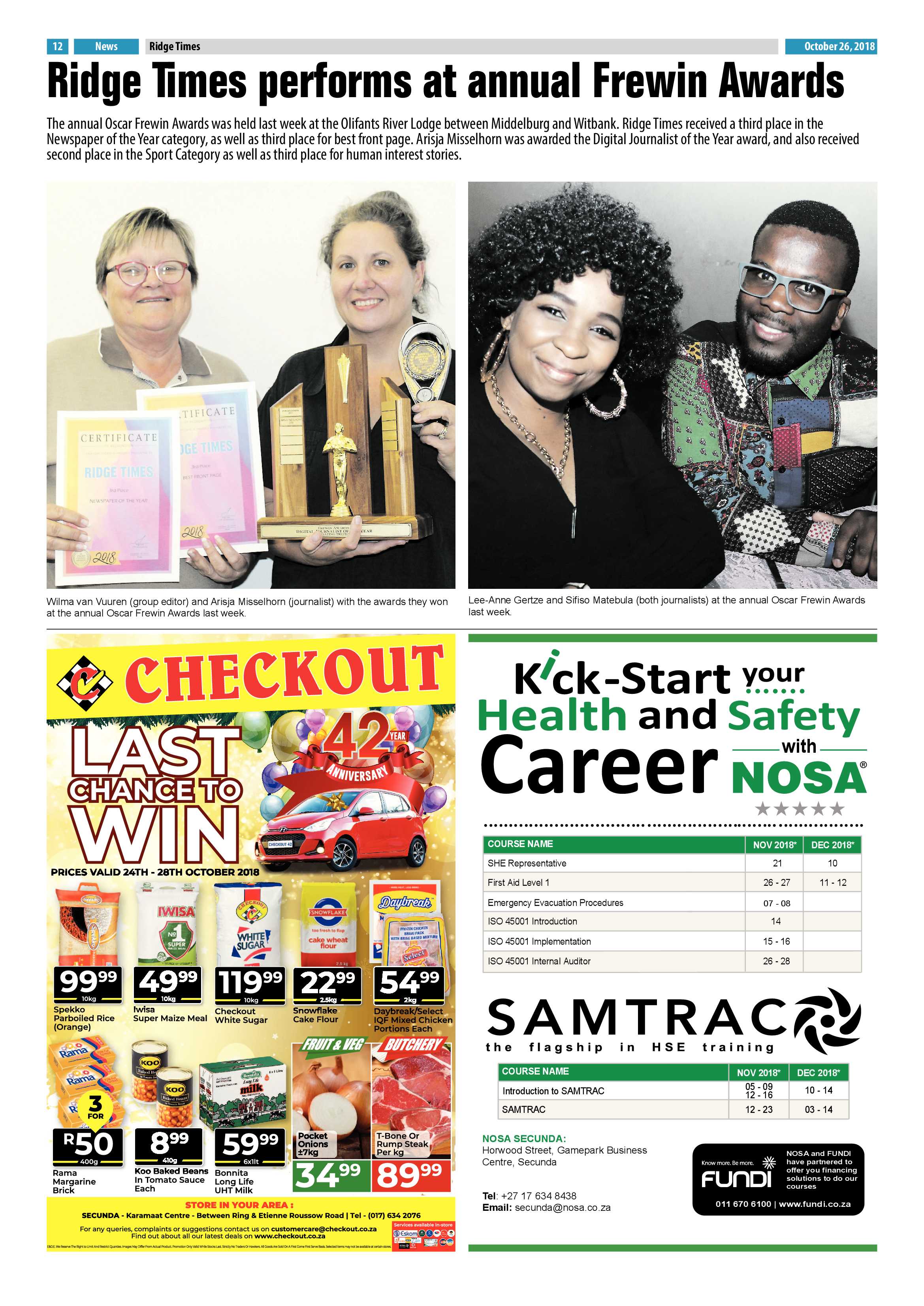 Ridge Times 26 October 2018 page 12