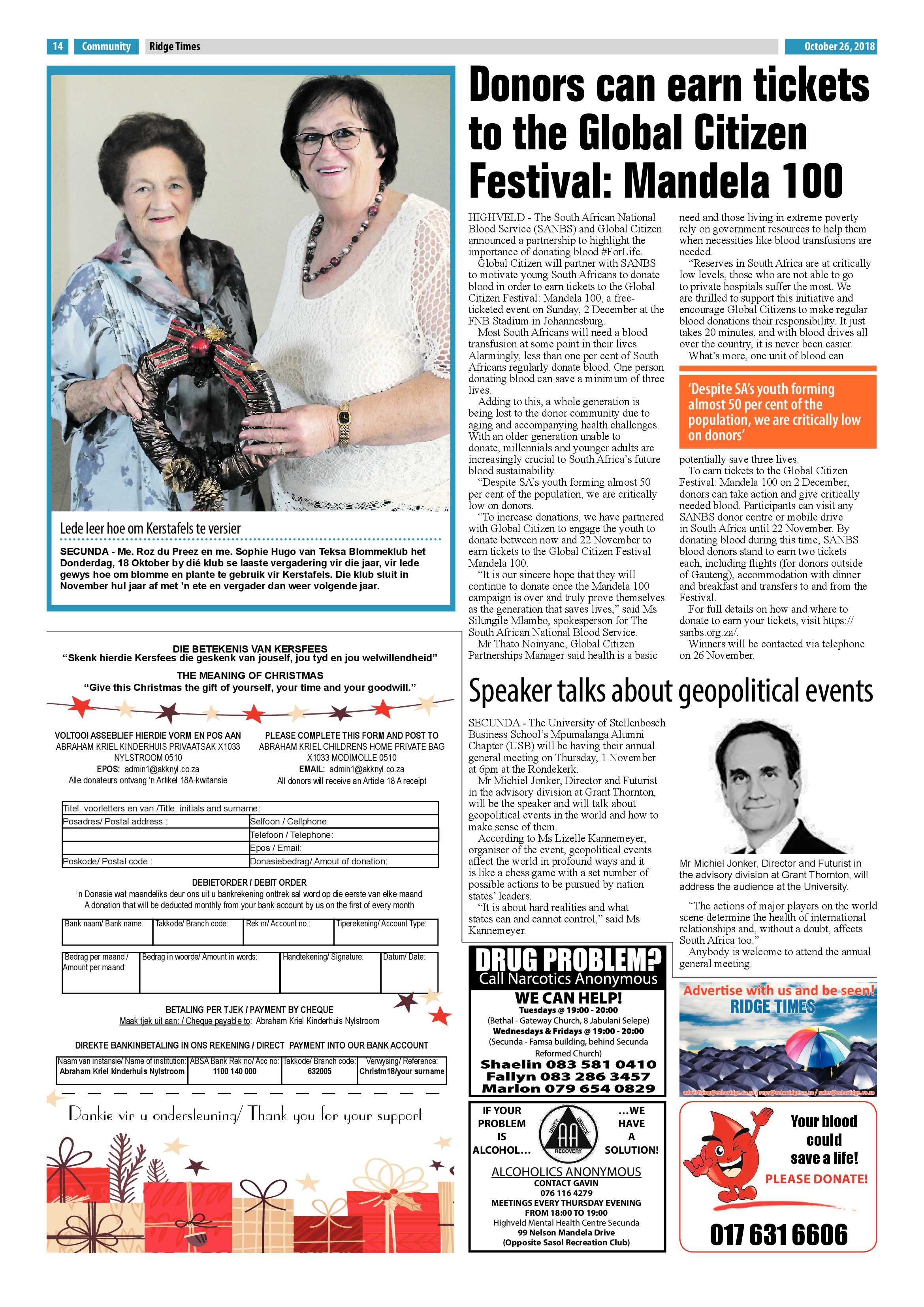 Ridge Times 26 October 2018 page 14