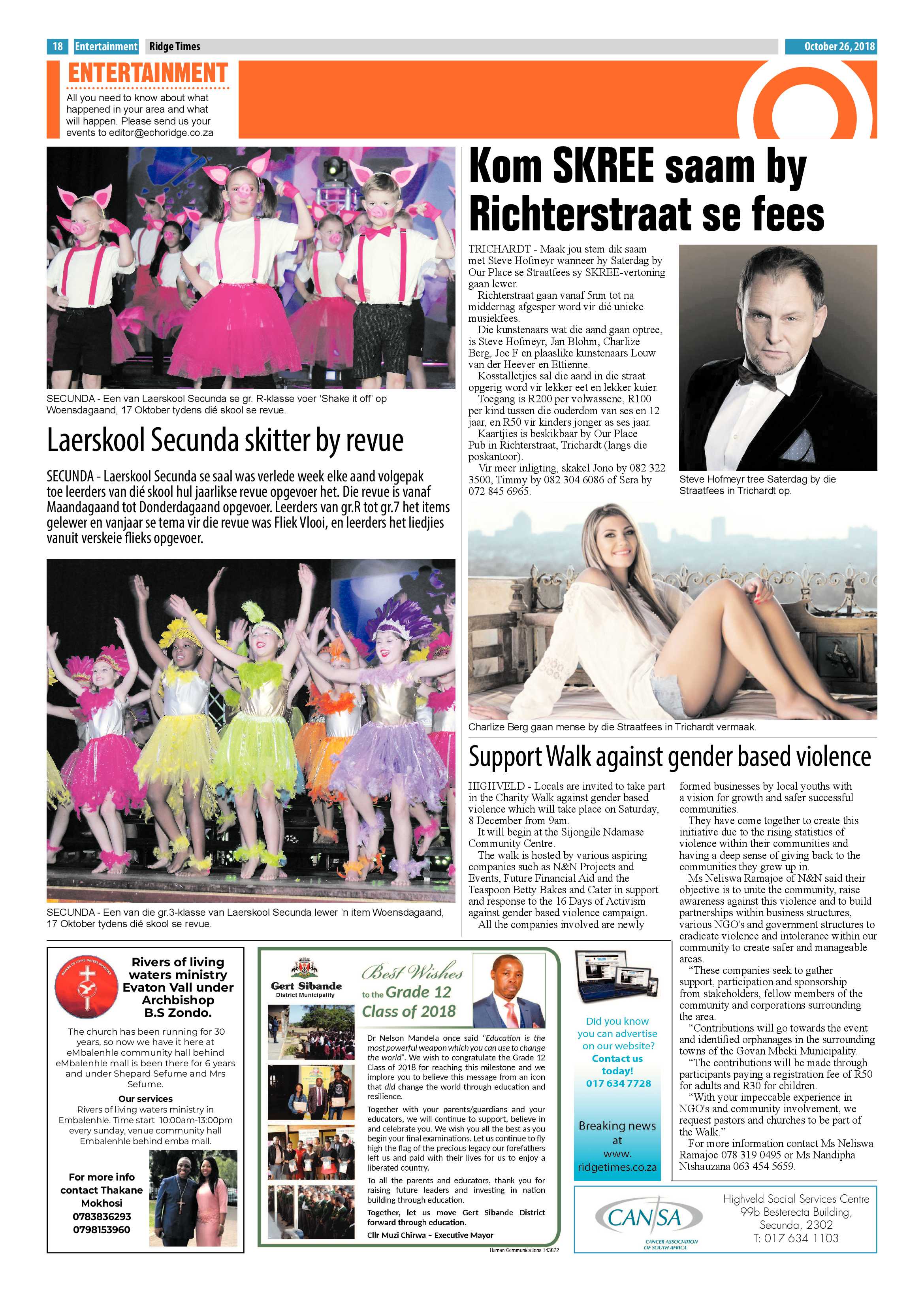 Ridge Times 26 October 2018 page 18