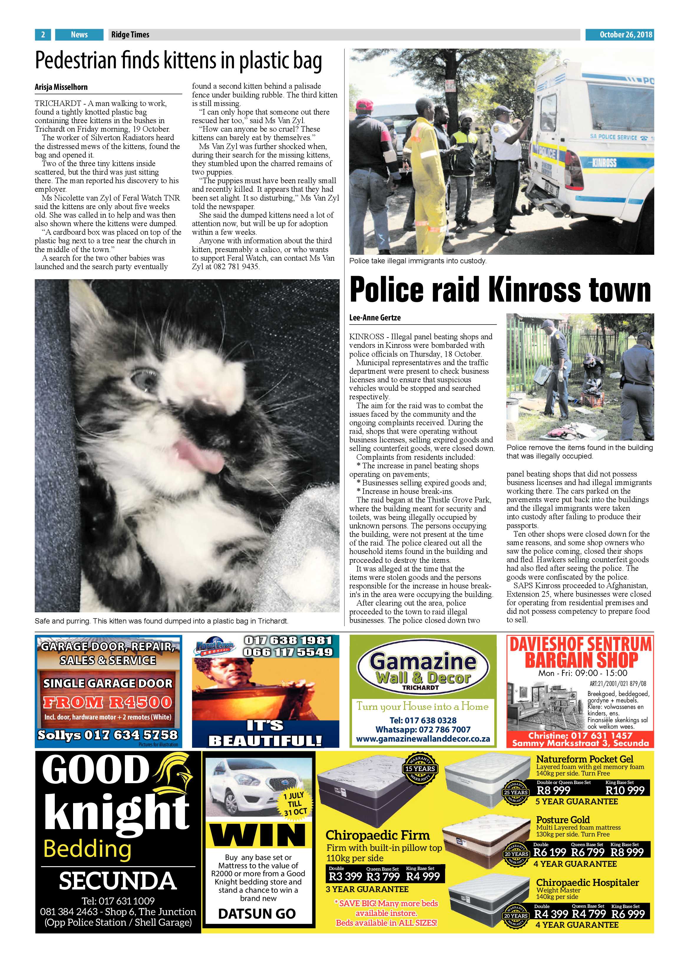Ridge Times 26 October 2018 page 2