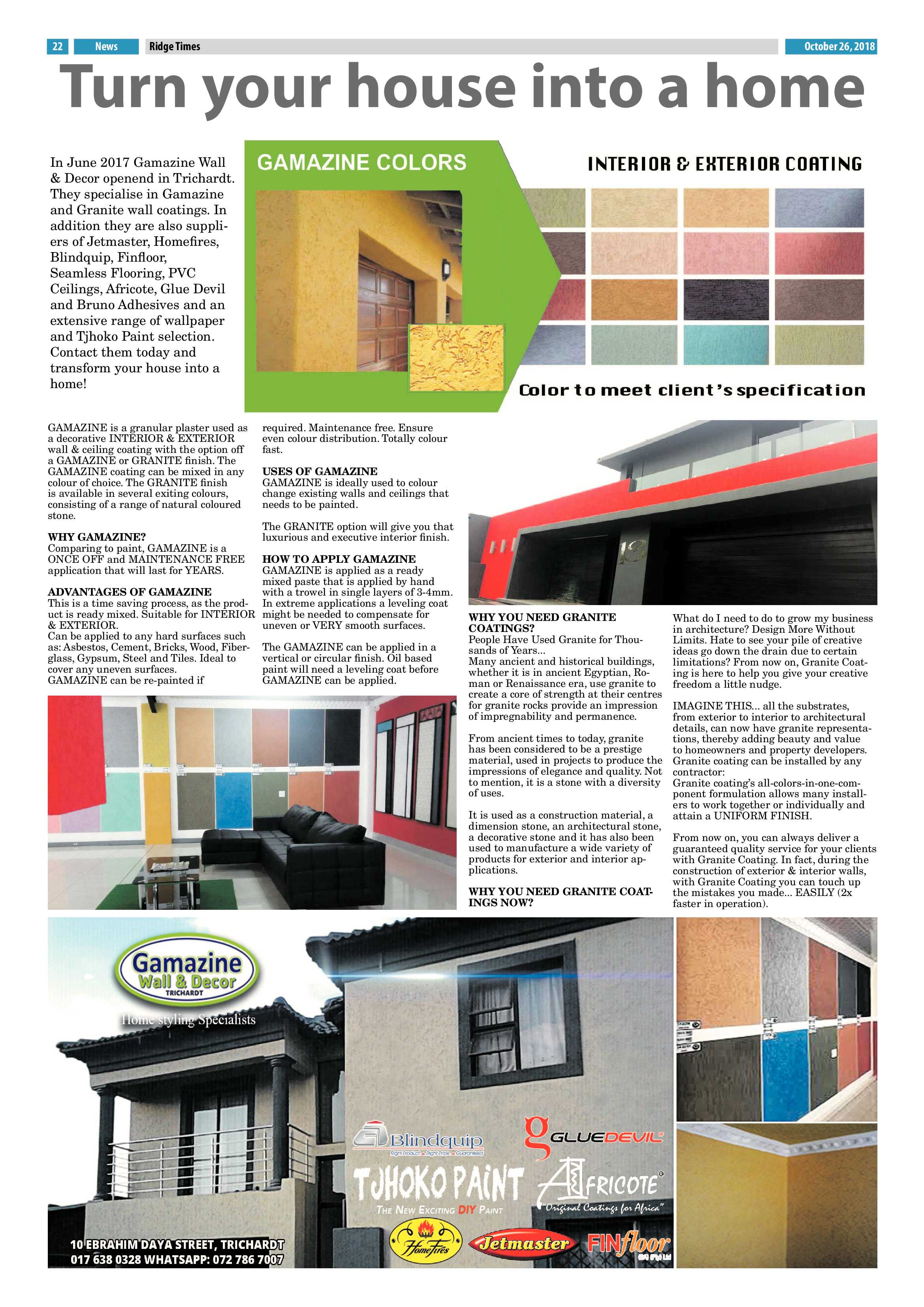 Ridge Times 26 October 2018 page 22