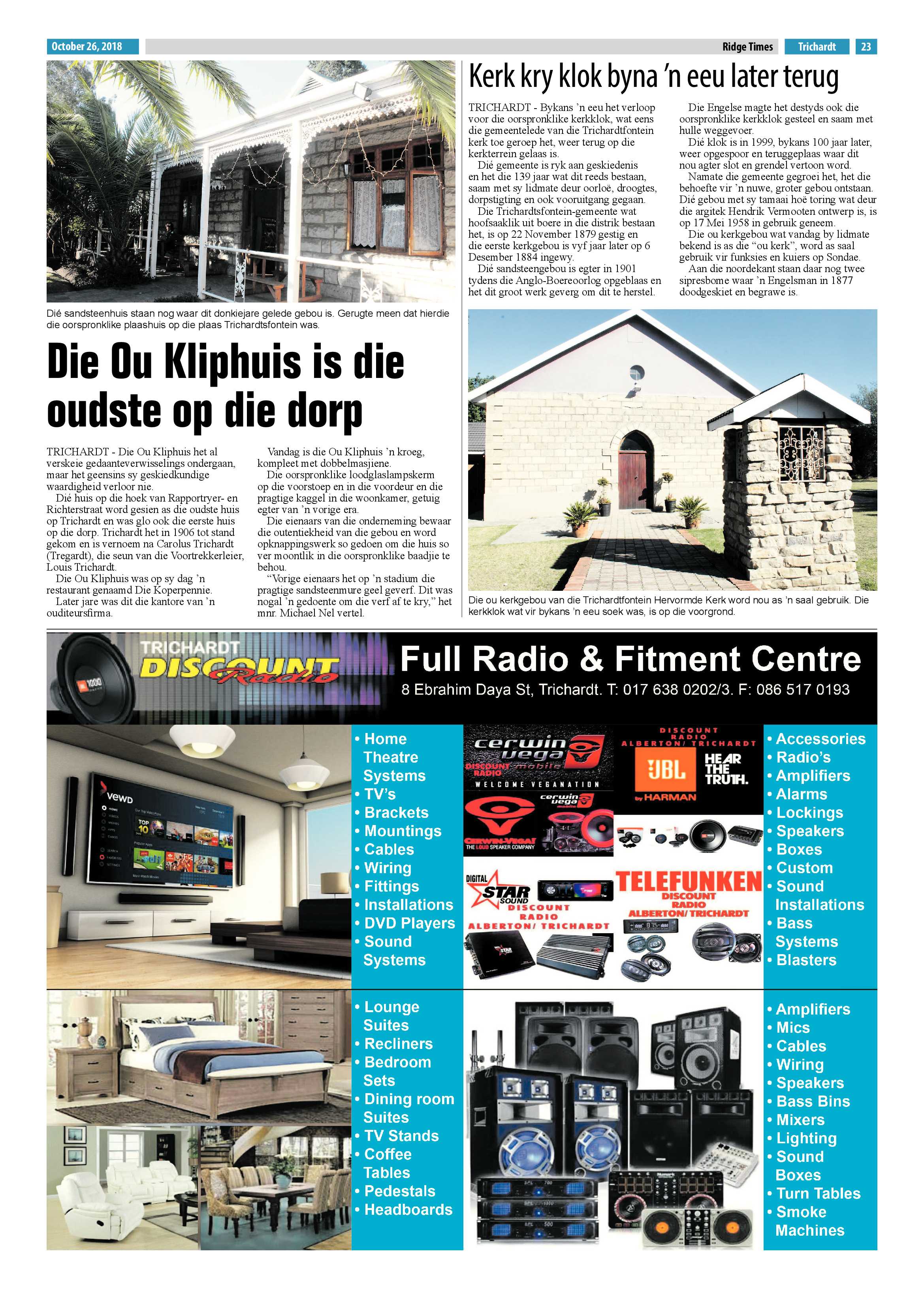Ridge Times 26 October 2018 page 23