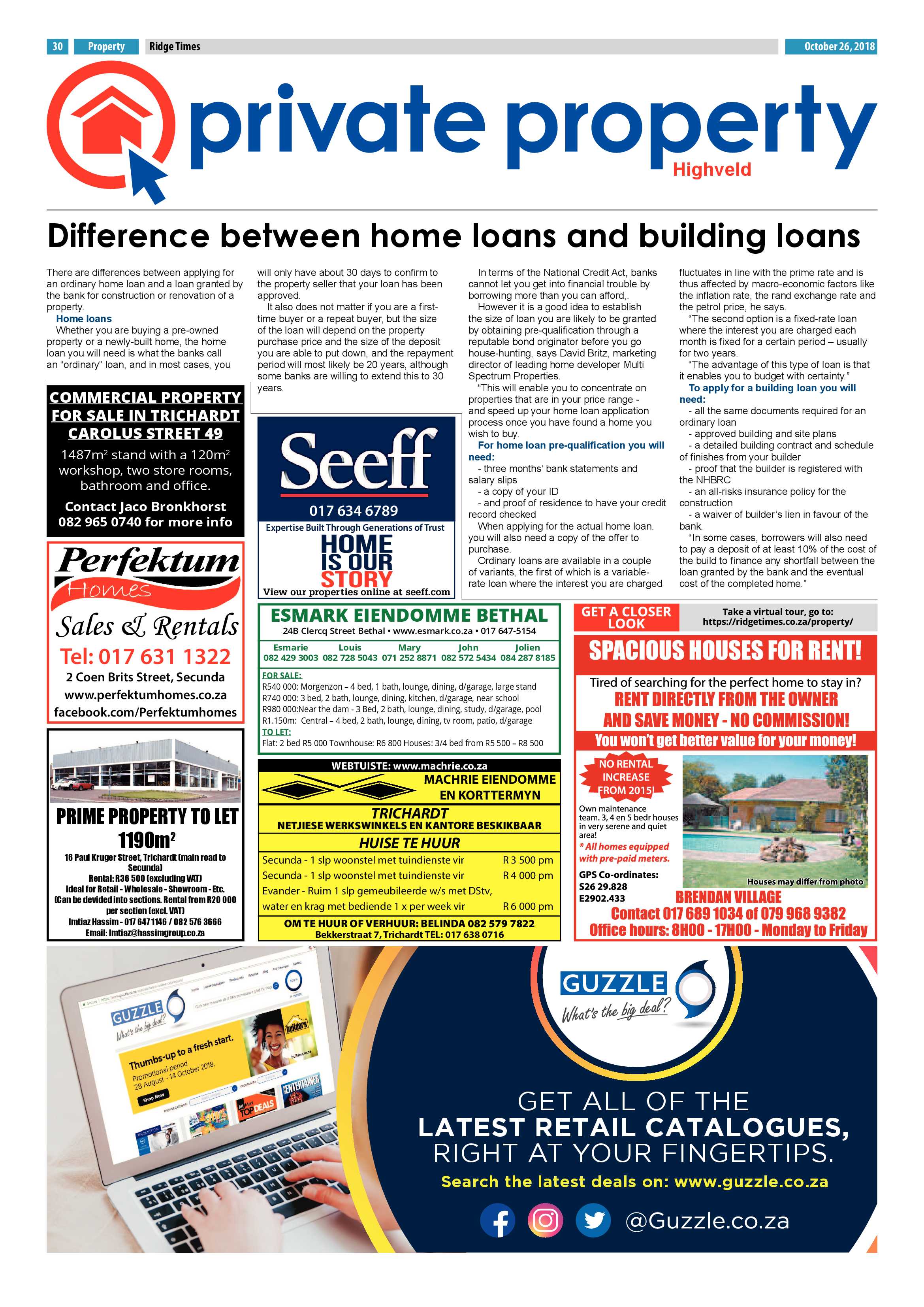 Ridge Times 26 October 2018 page 30